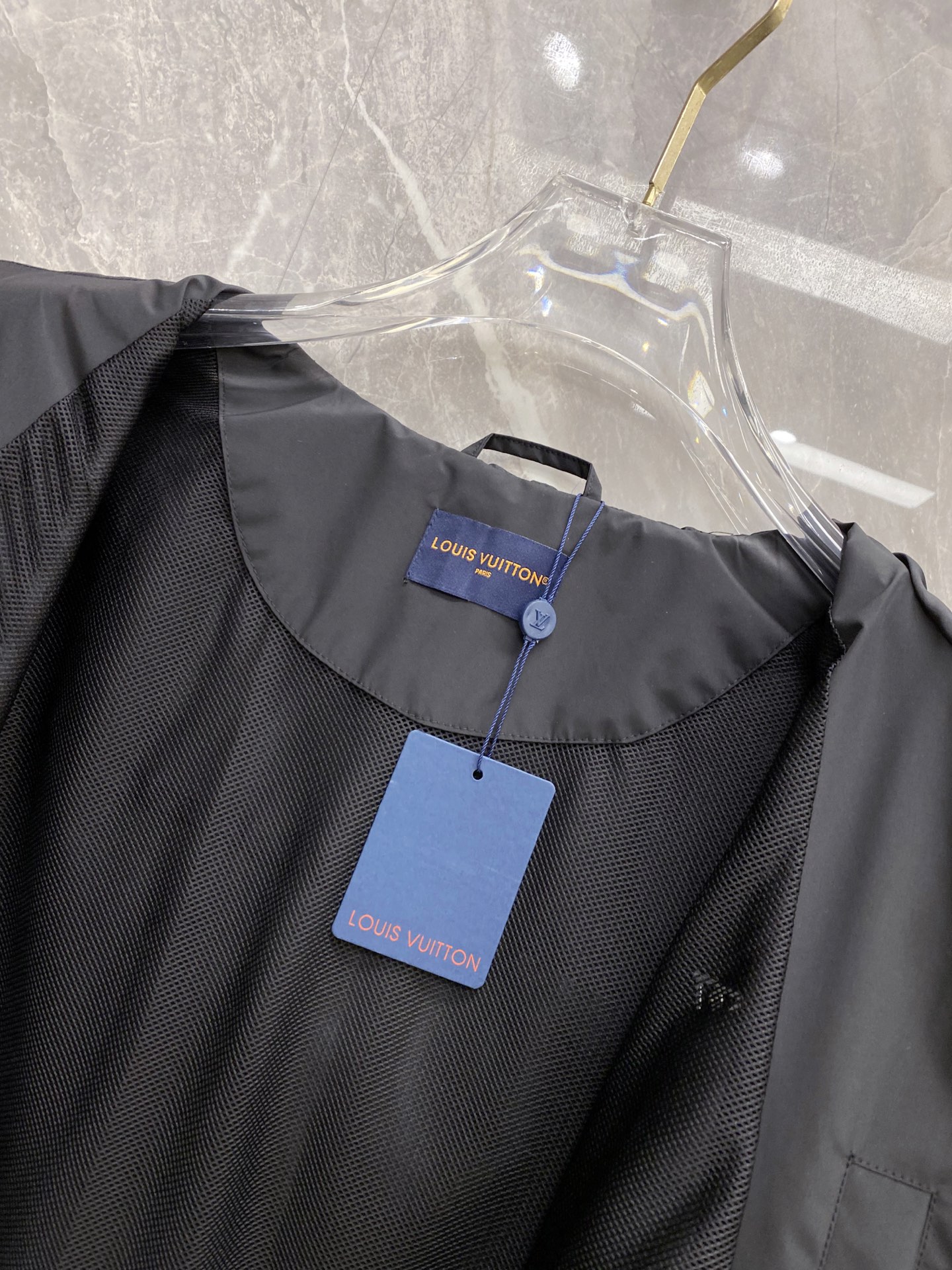 Louis Vuitton Jacket Black Hooded S-l
