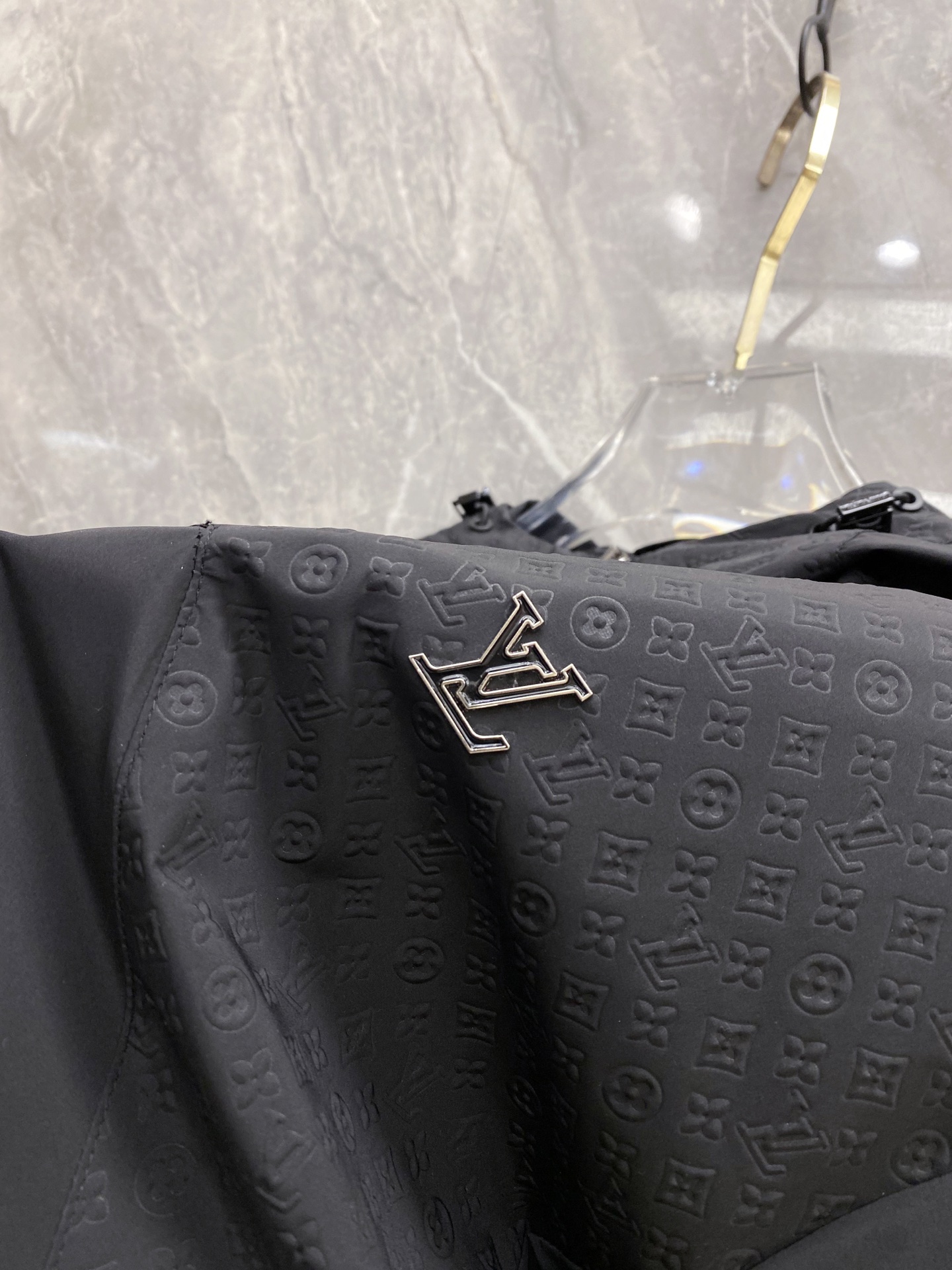 Louis Vuitton Jacket Black Hooded S-l
