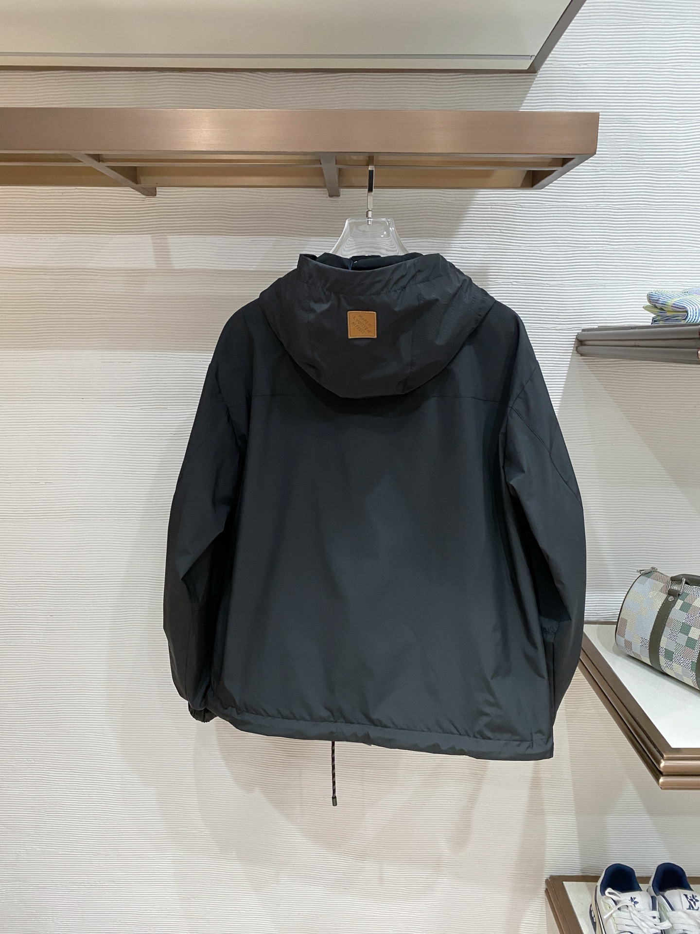 Louis Vuitton Jacket Black Hooded S-l