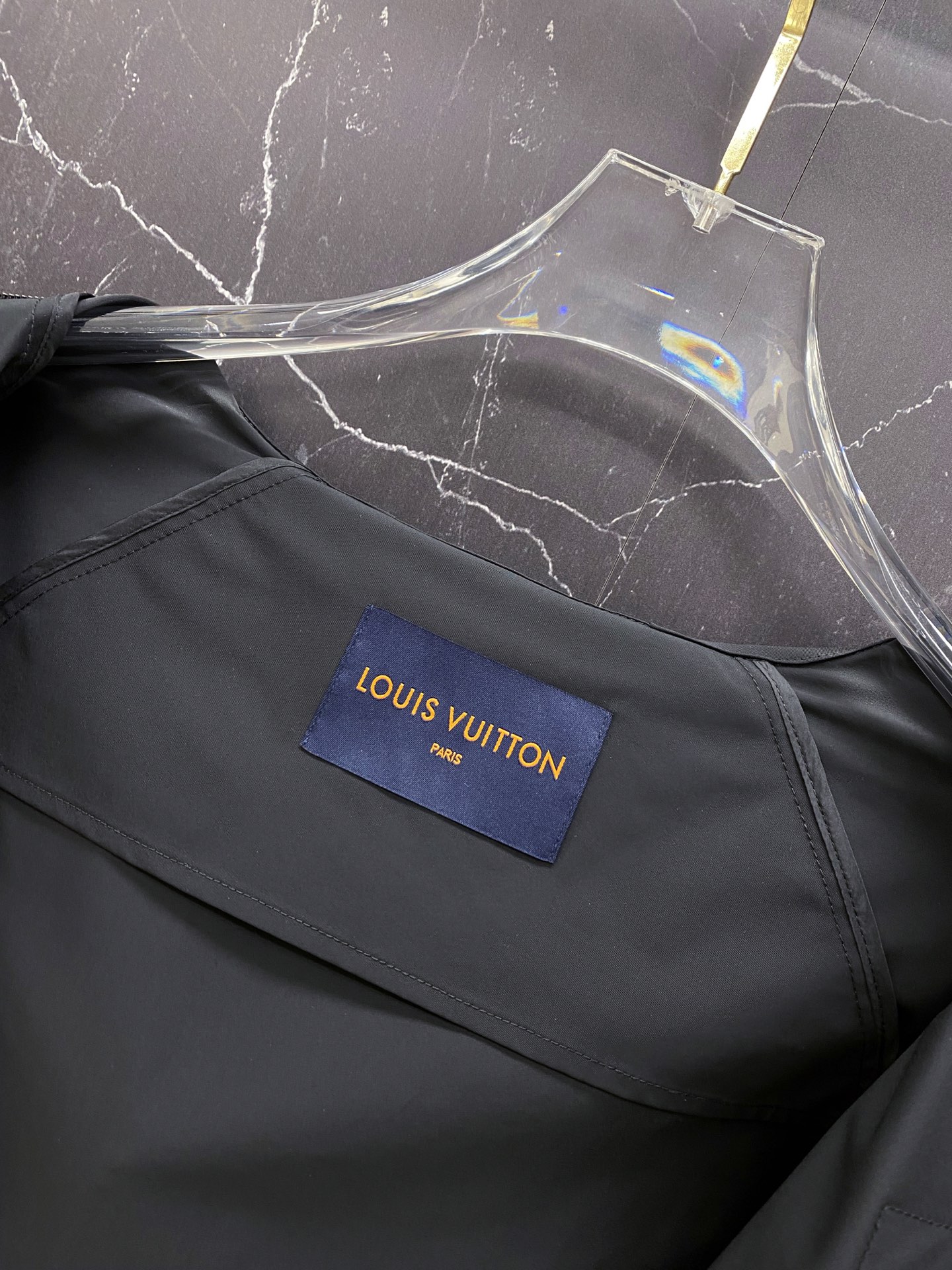Louis Vuitton Jacket Black Hooded S-l