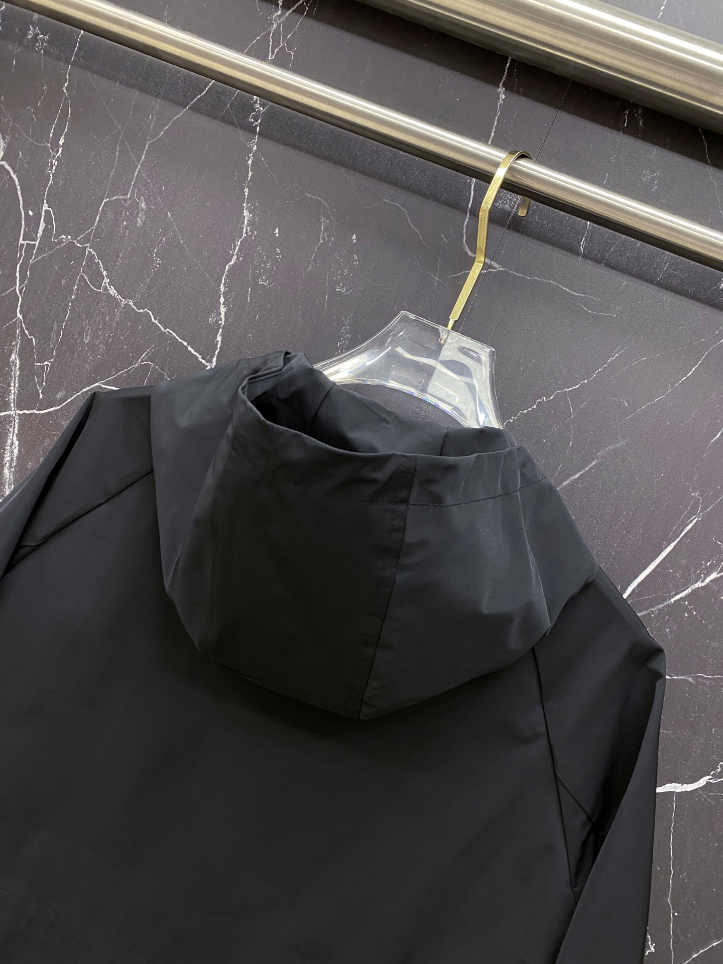 Louis Vuitton Jacket Black Hooded S-l