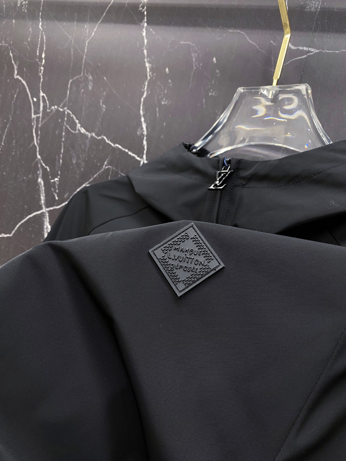 Louis Vuitton Jacket Black Hooded S-l