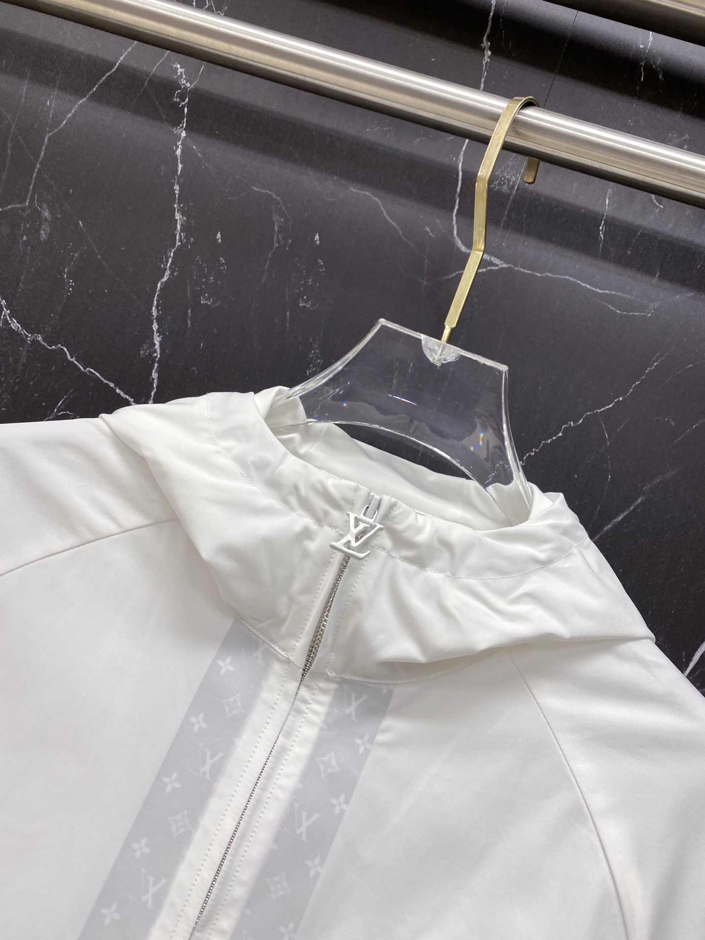 Louis Vuitton Jacket Black Hooded S-l