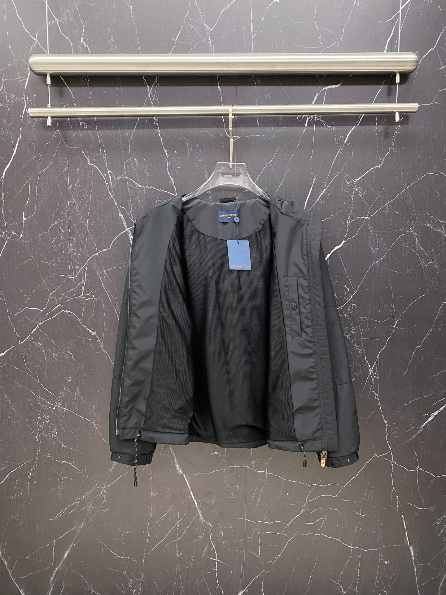 Louis Vuitton Jacket Black Hooded S-l