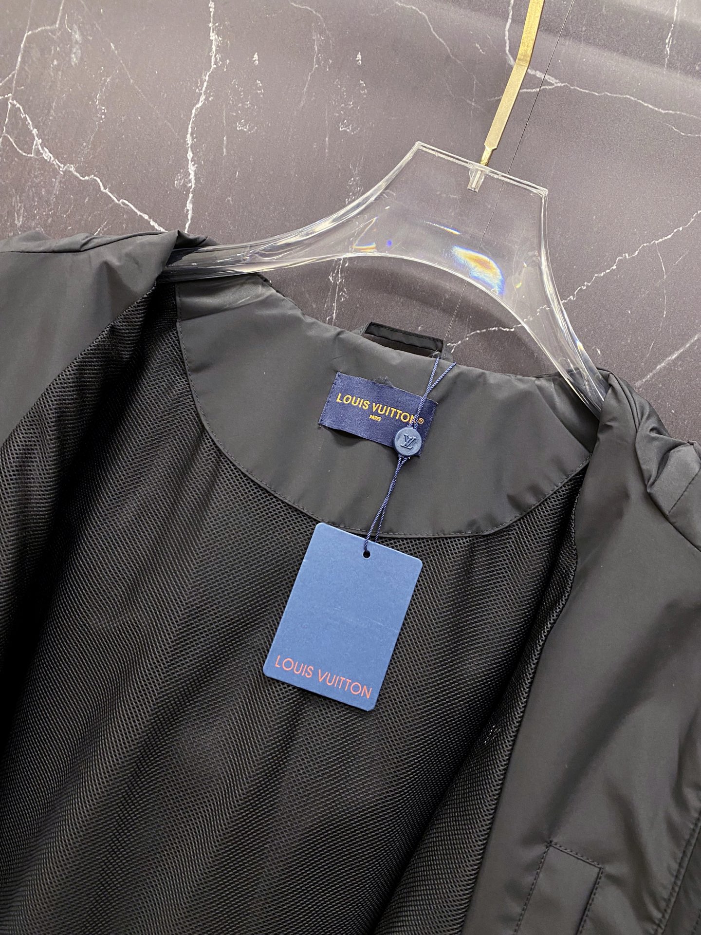 Louis Vuitton Jacket Black Hooded S-l