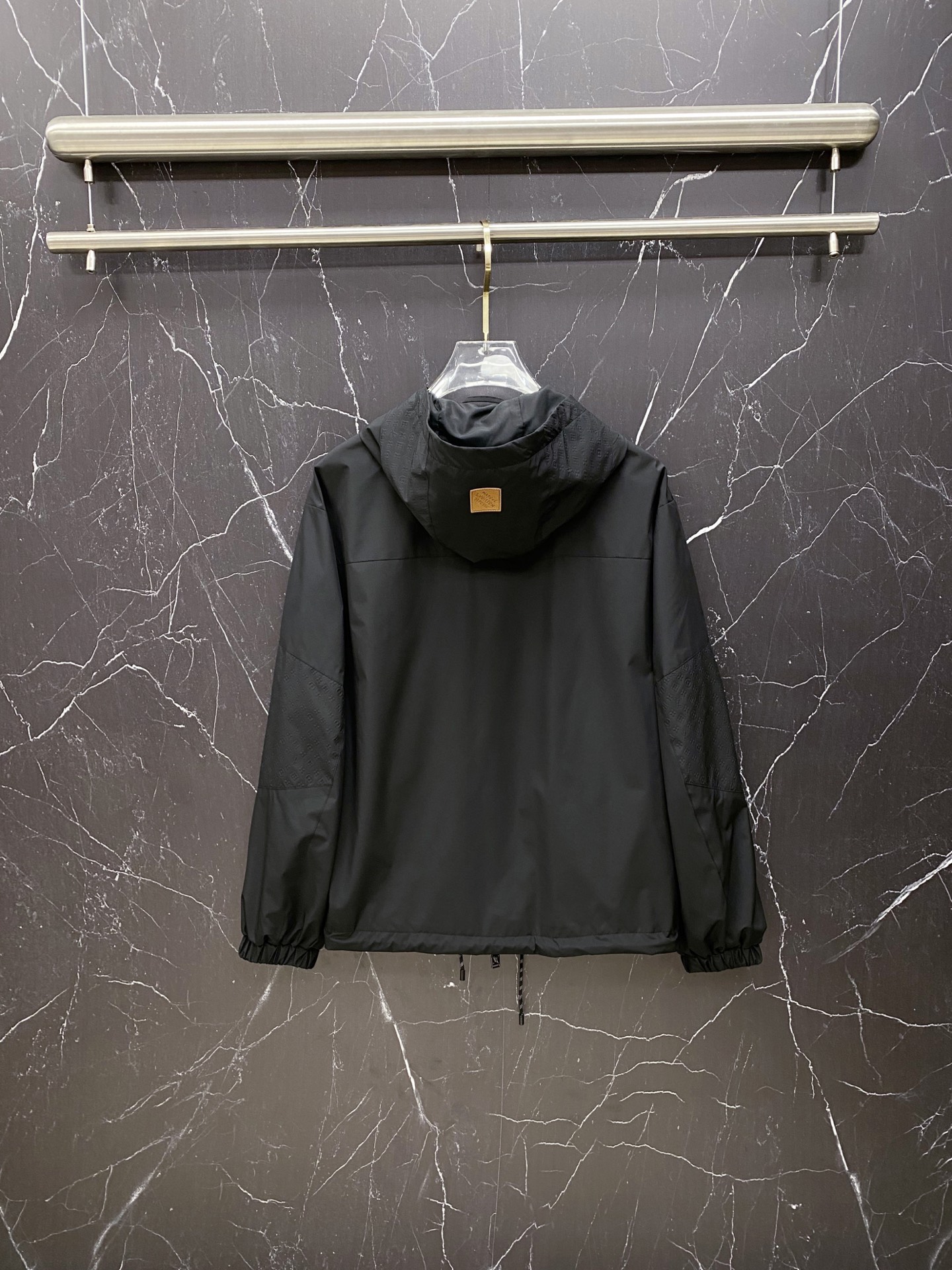 Louis Vuitton Jacket Black Hooded S-l