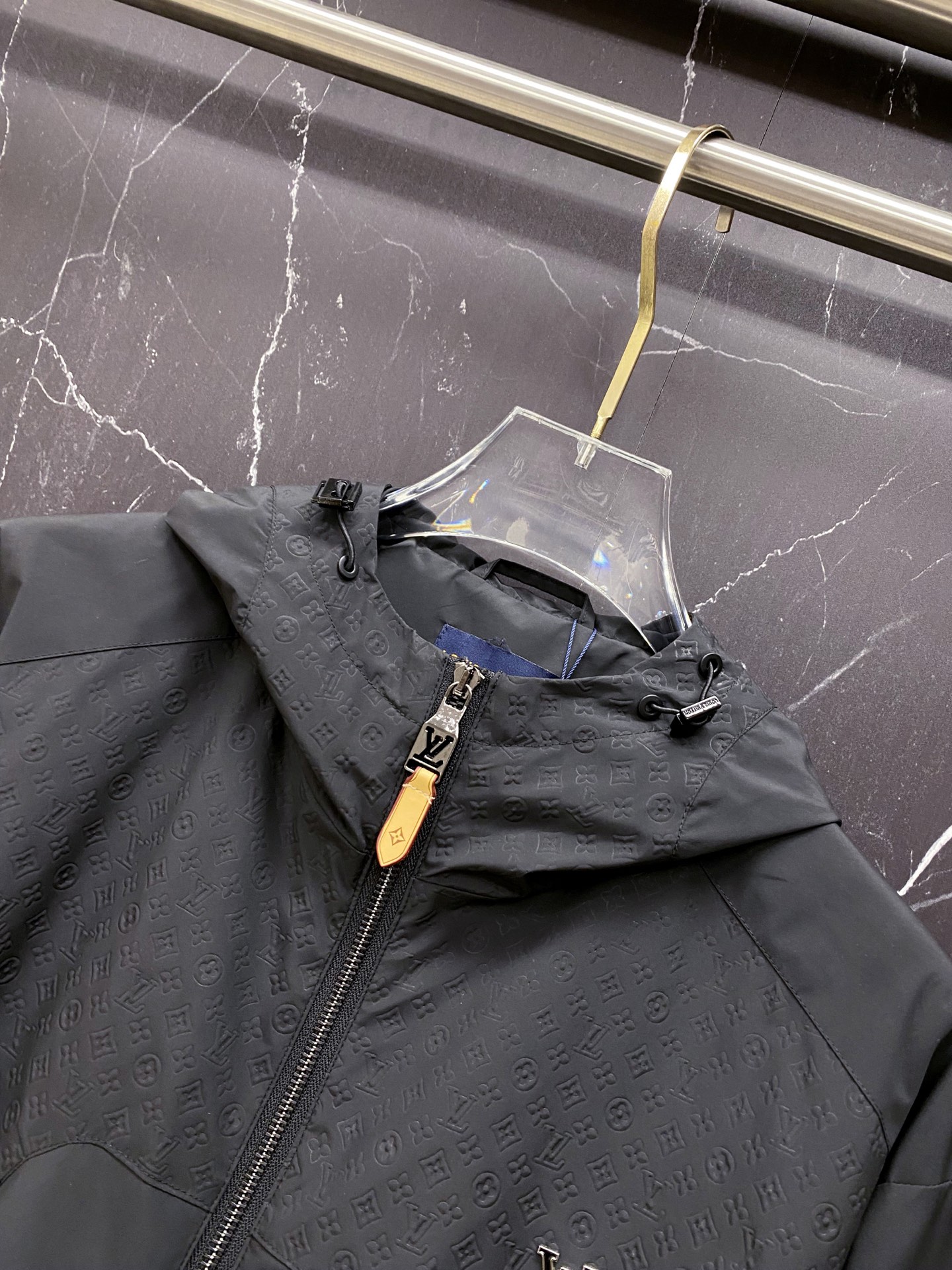 Louis Vuitton Jacket Black Hooded S-l