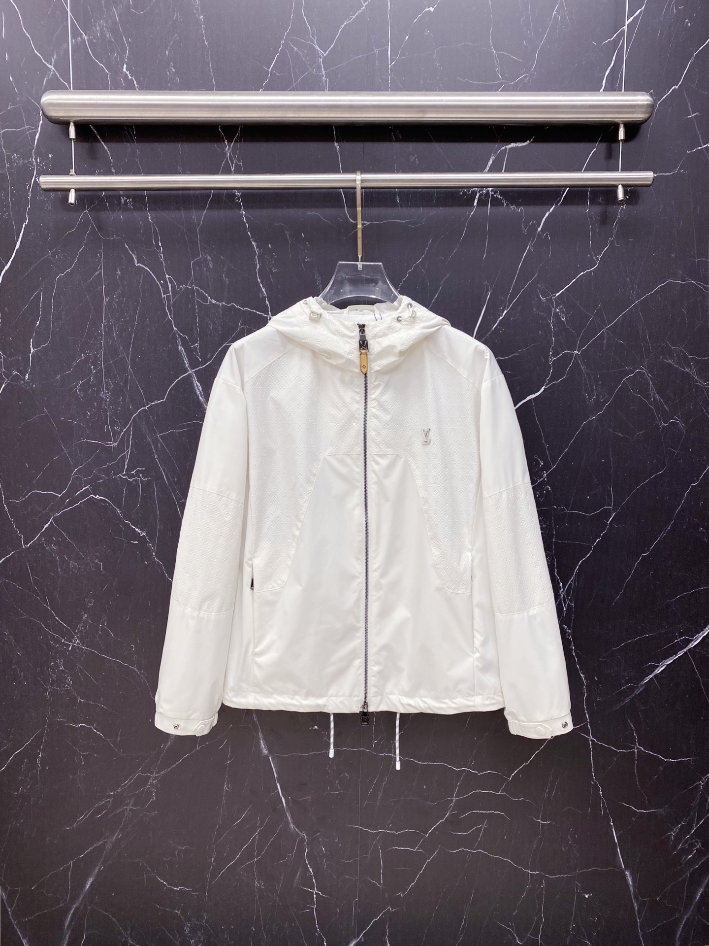 Louis Vuitton Jacket Black Hooded S-l