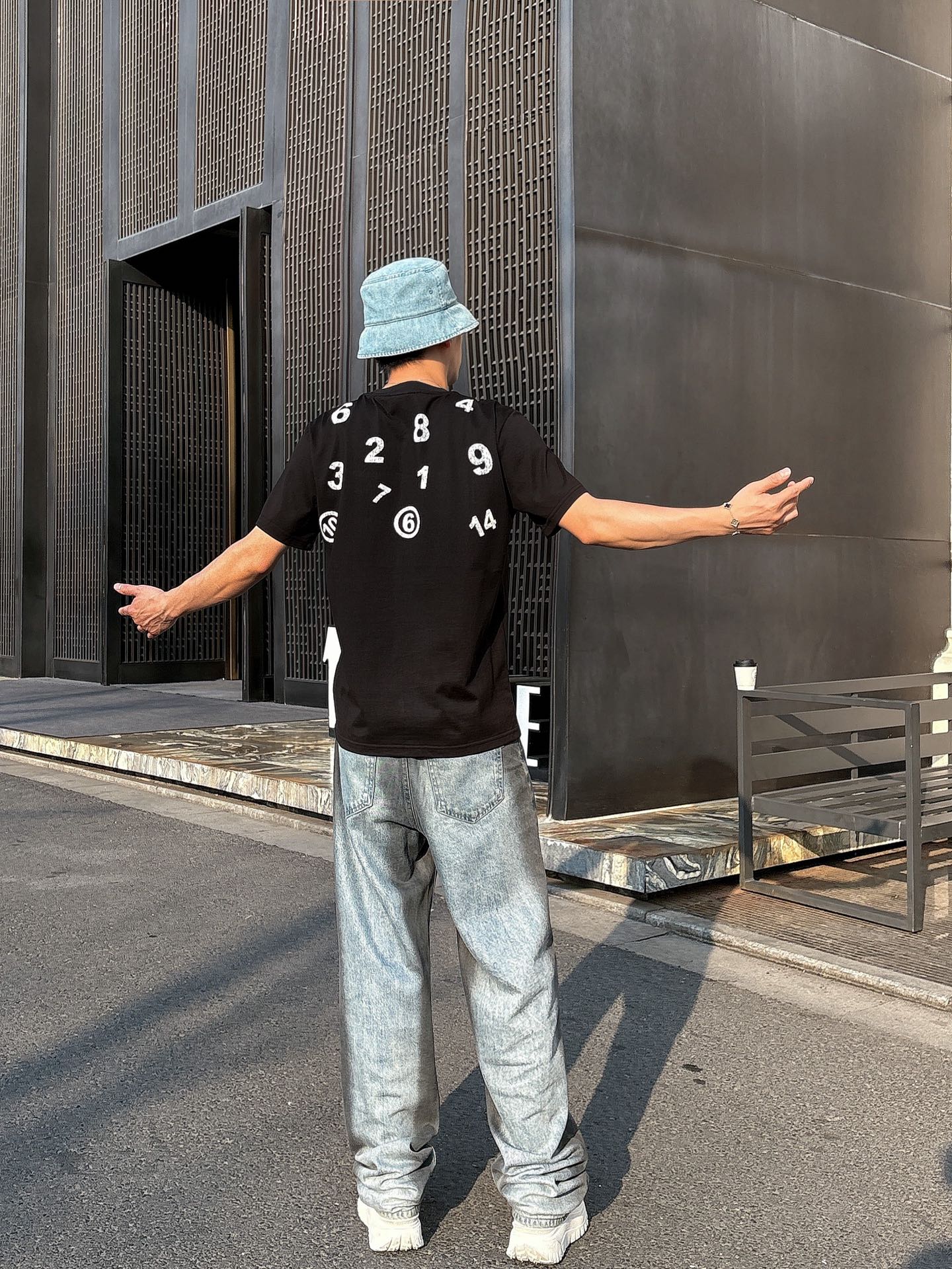 Maison Margiela Couple Basic Clothing Cotton Black Loose Fit S-l-xl