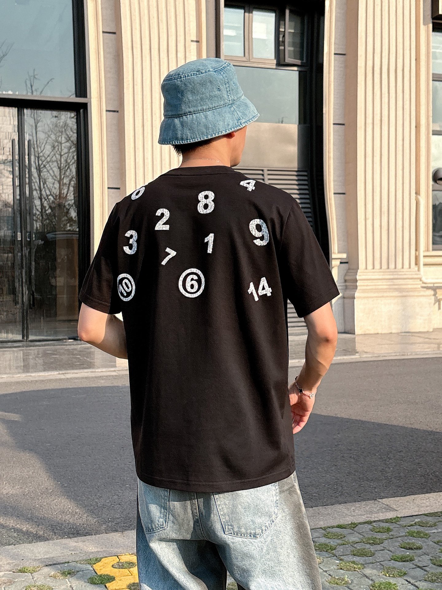 Maison Margiela Couple Basic Clothing Cotton Black Loose Fit S-l-xl