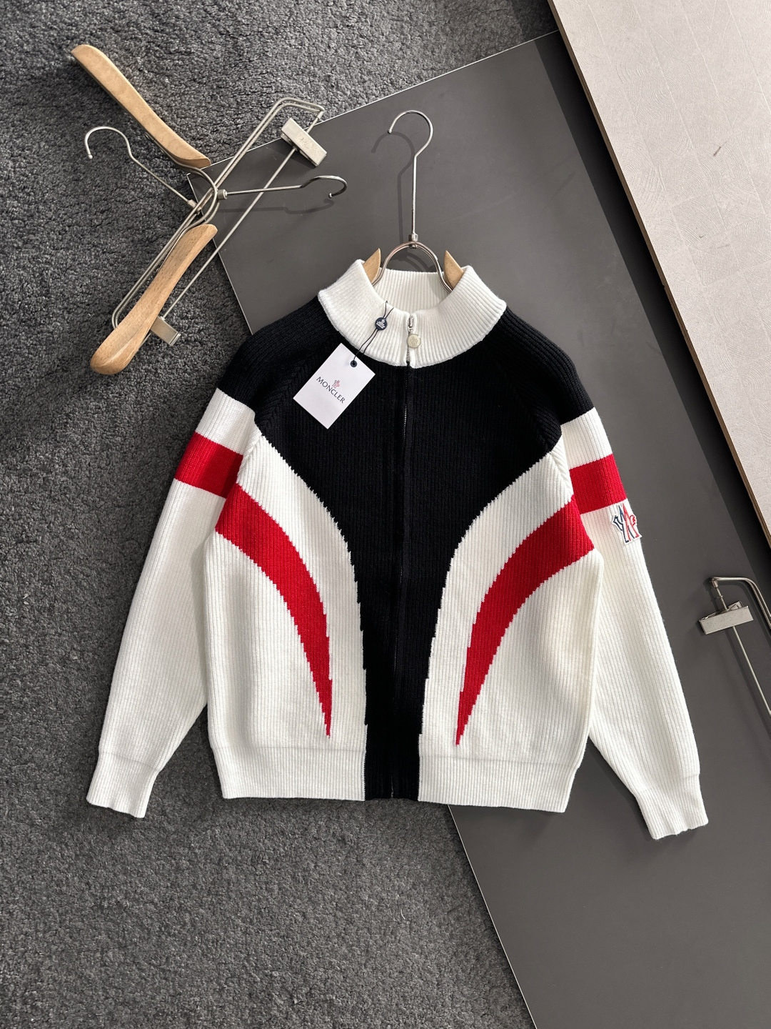 Moncler Couple Basic Clothing Wool Striped S-m-xxxl