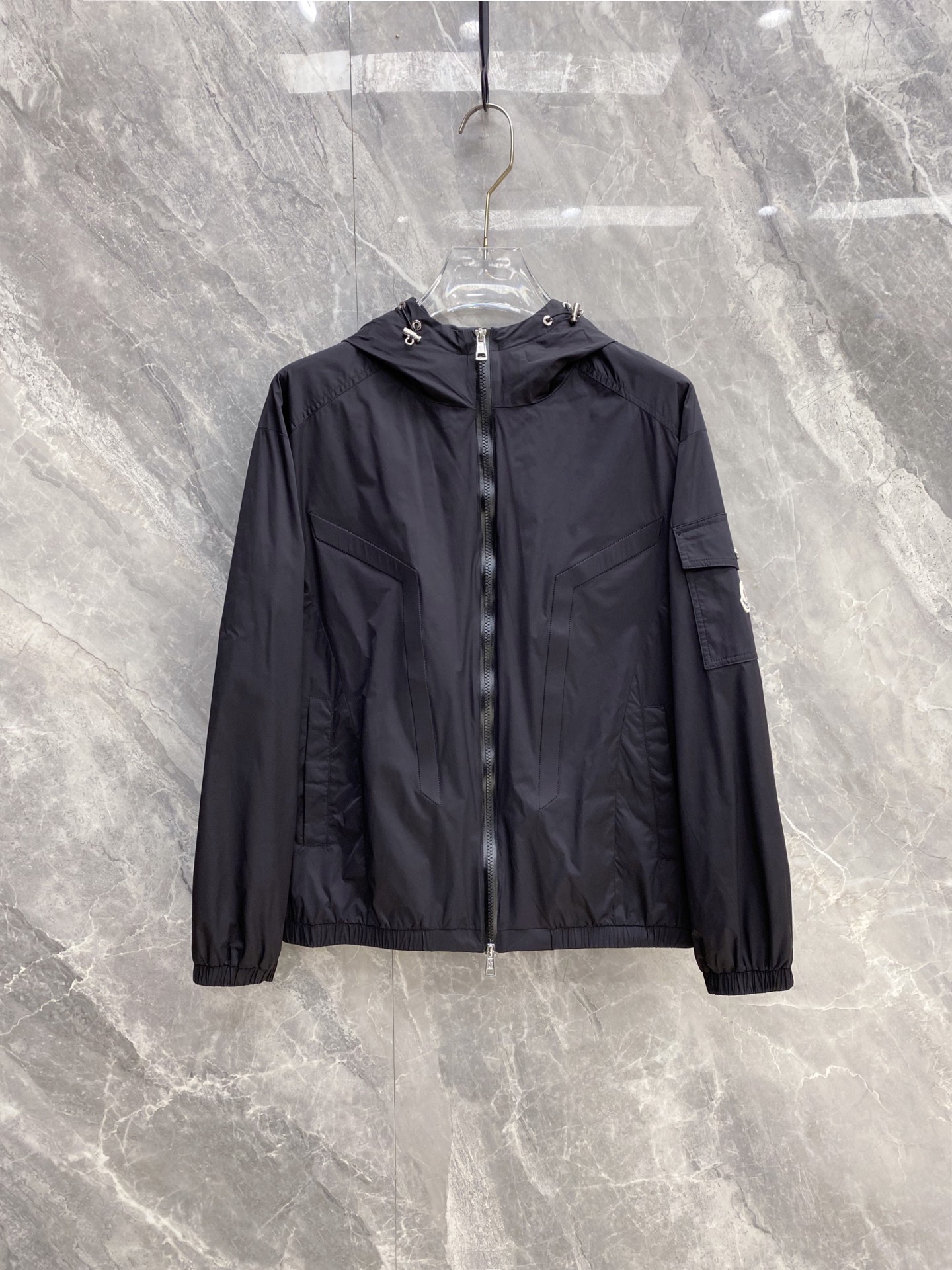 Moncler Jacket Black Hooded S-m-l