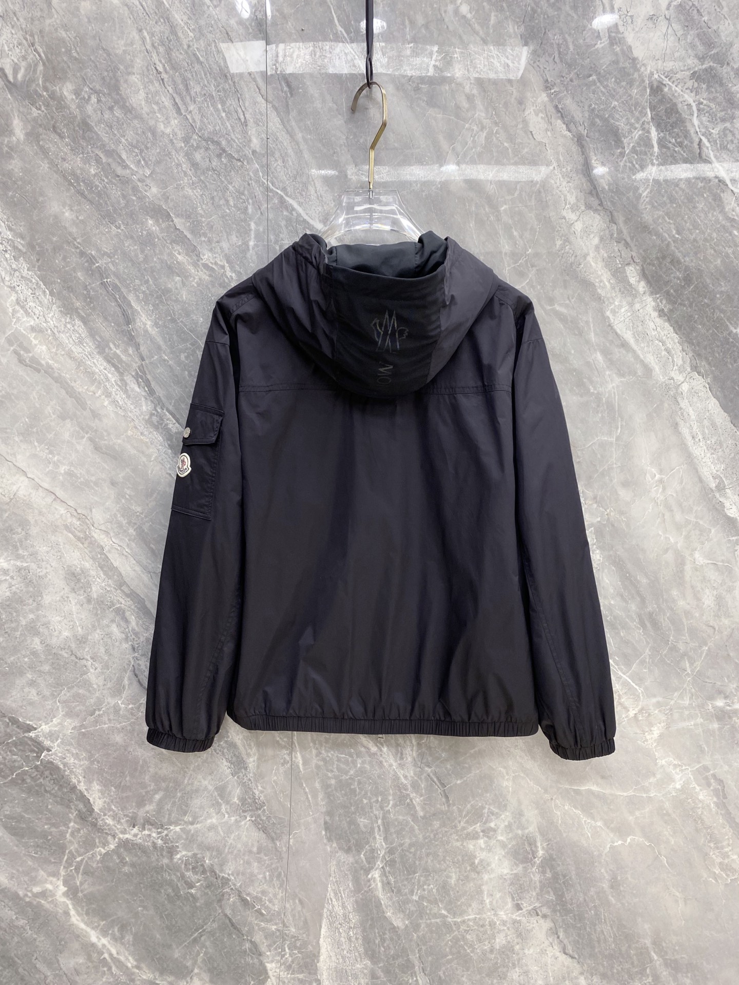 Moncler Jacket Black Hooded S-m-l