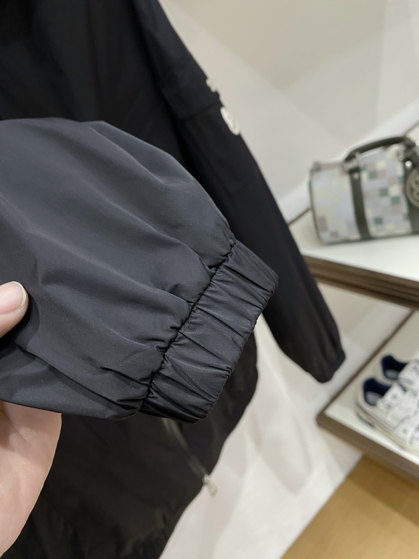 Moncler Jacket Black Hooded S-m-l