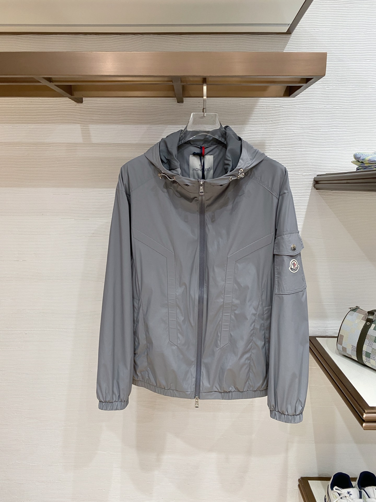 Moncler Jacket Black Hooded S-m-l