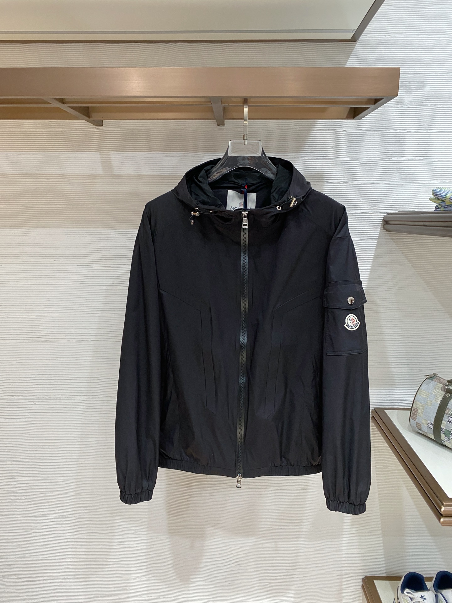 Moncler Jacket Black Hooded S-m-l