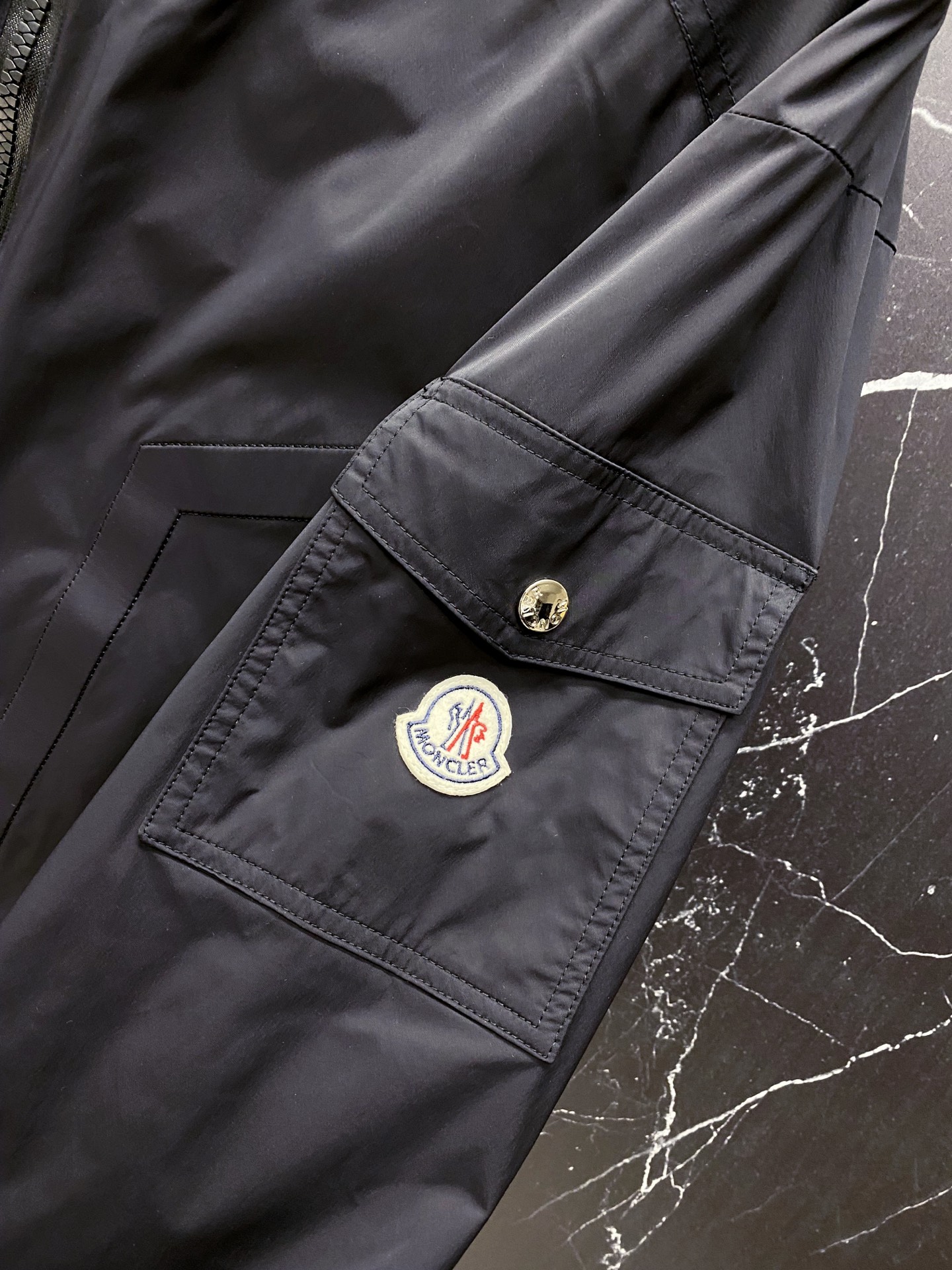 Moncler Jacket Black Hooded S-m-l