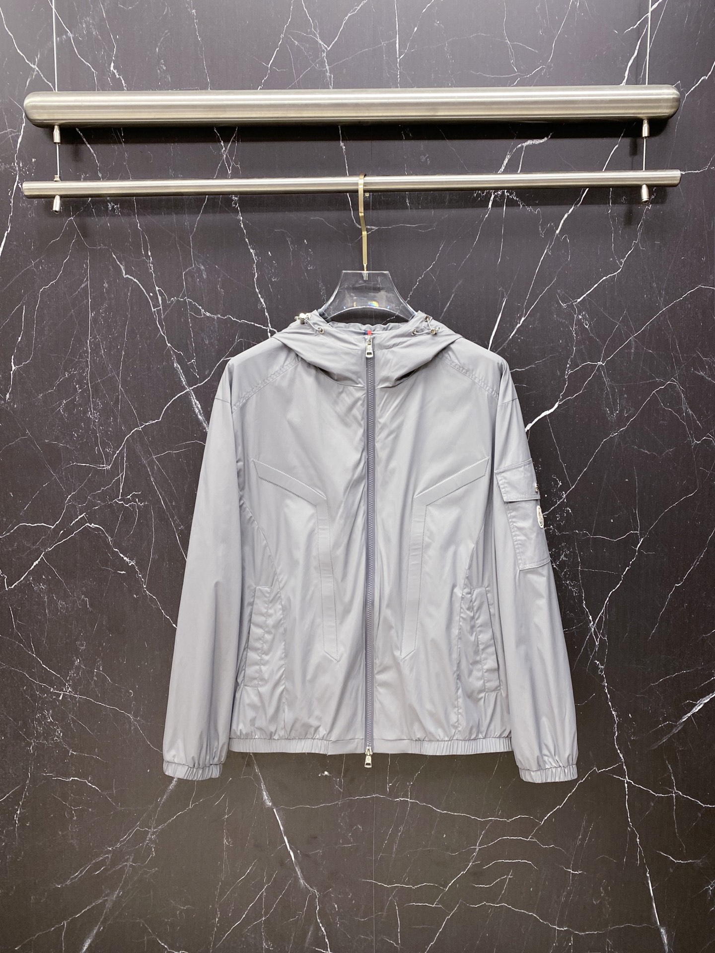 Moncler Jacket Black Hooded S-m-l