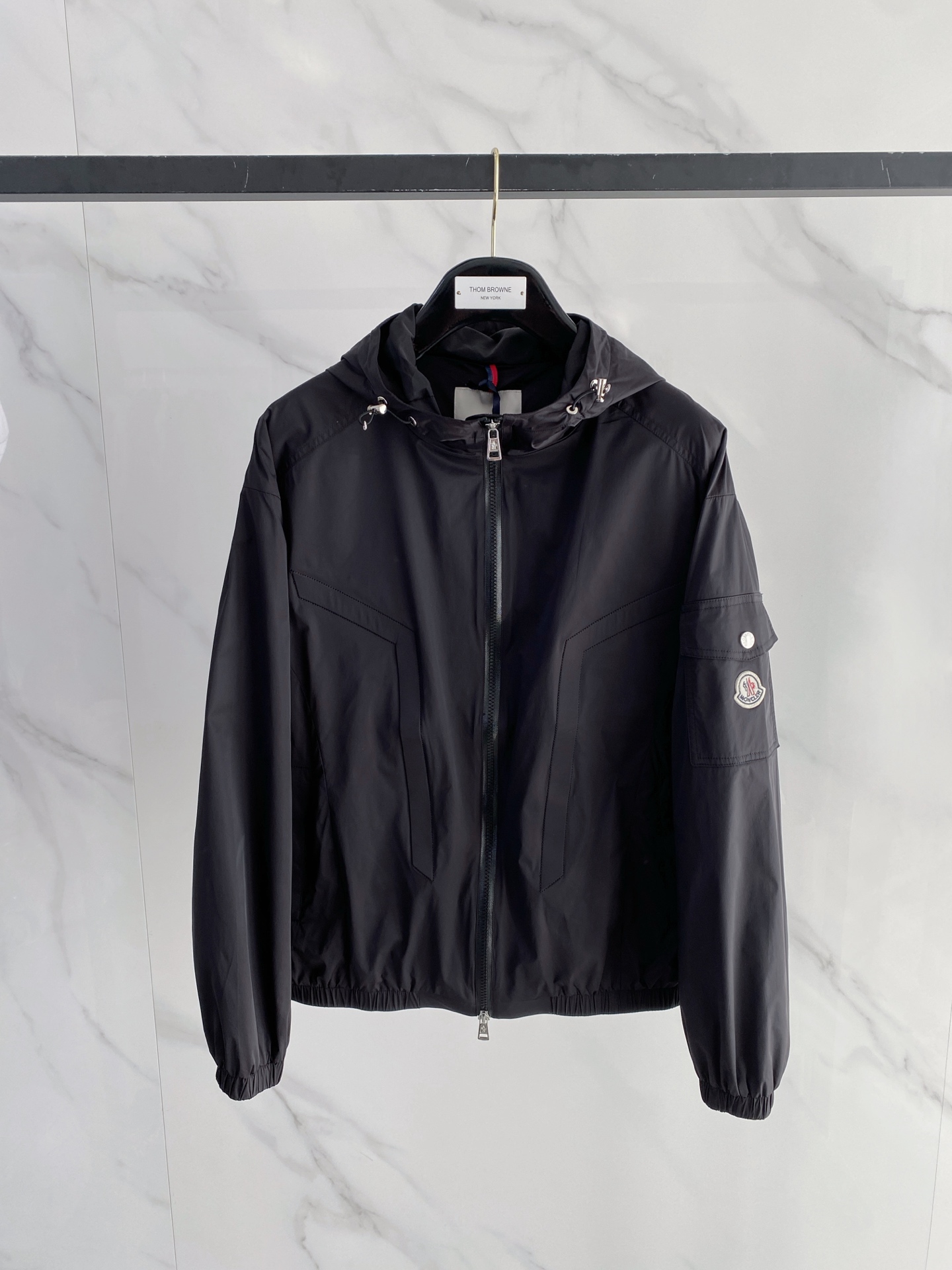 Moncler Jacket Black Hooded S-m-l