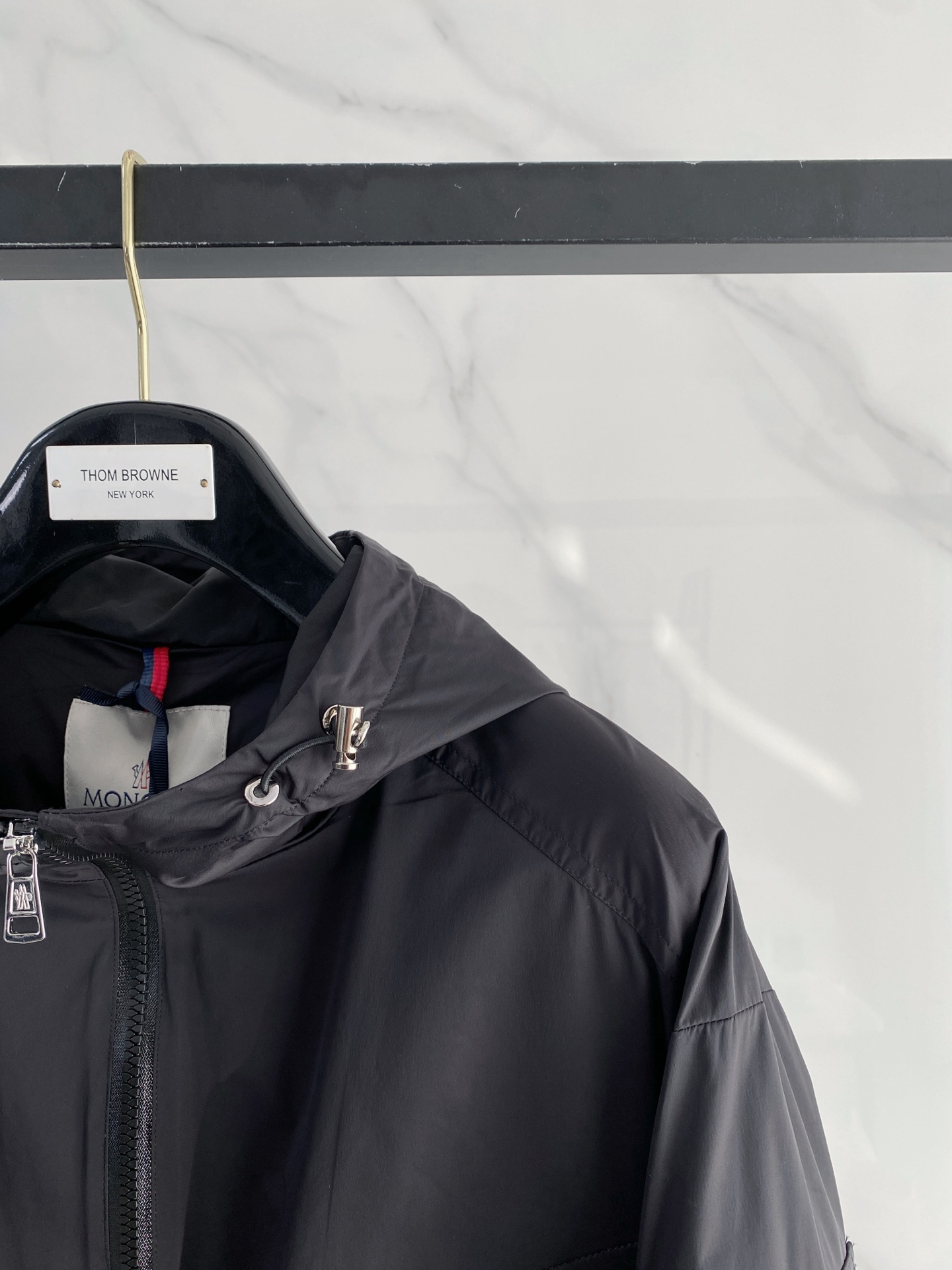 Moncler Jacket Black Hooded S-m-l
