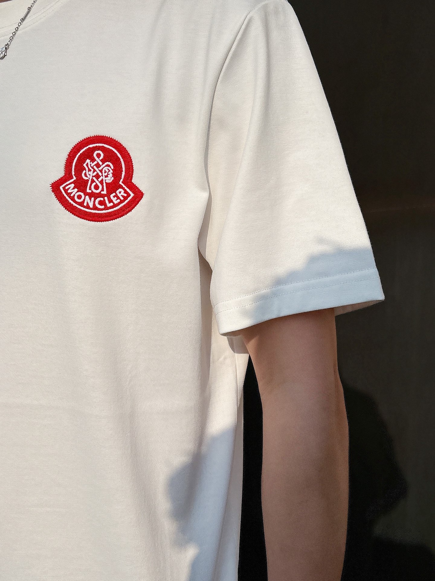 Moncler Couple Basic Clothing Cotton Black Loose Fit S-m-l-xl