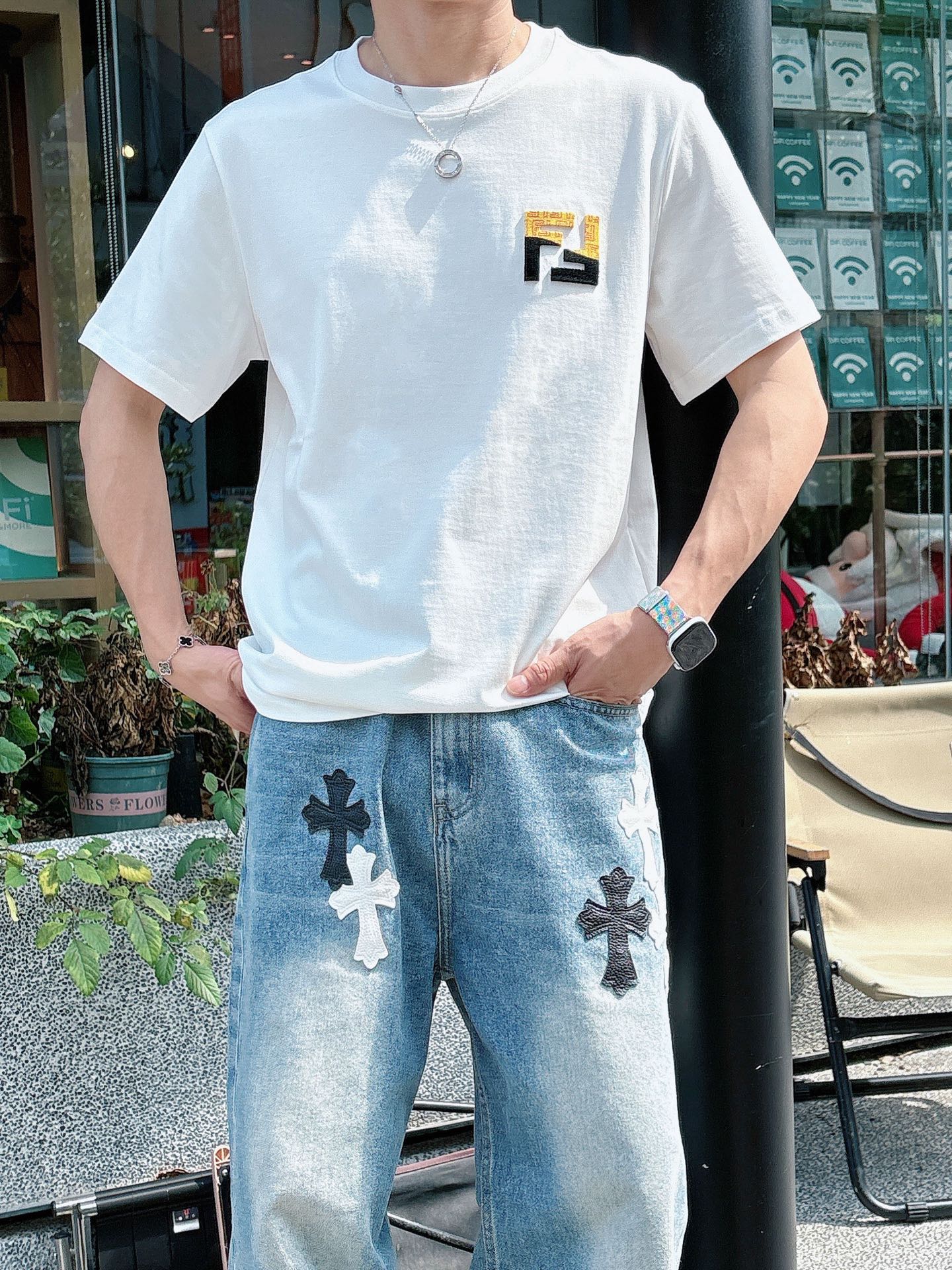Fendi Male Basic Clothing Black S-m-l-xl