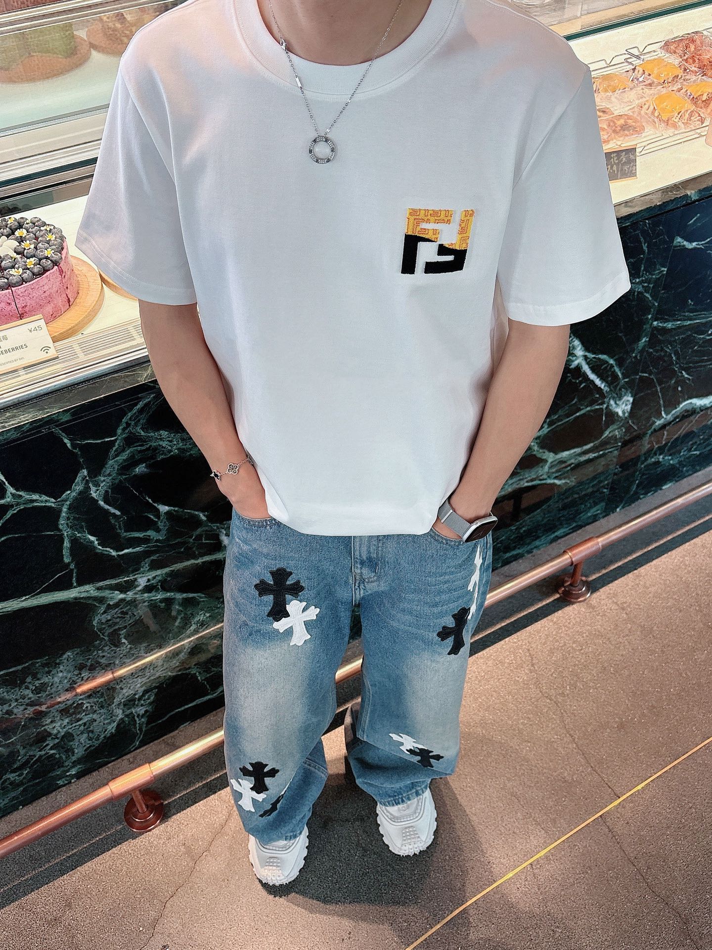 Fendi Male Basic Clothing Black S-m-l-xl