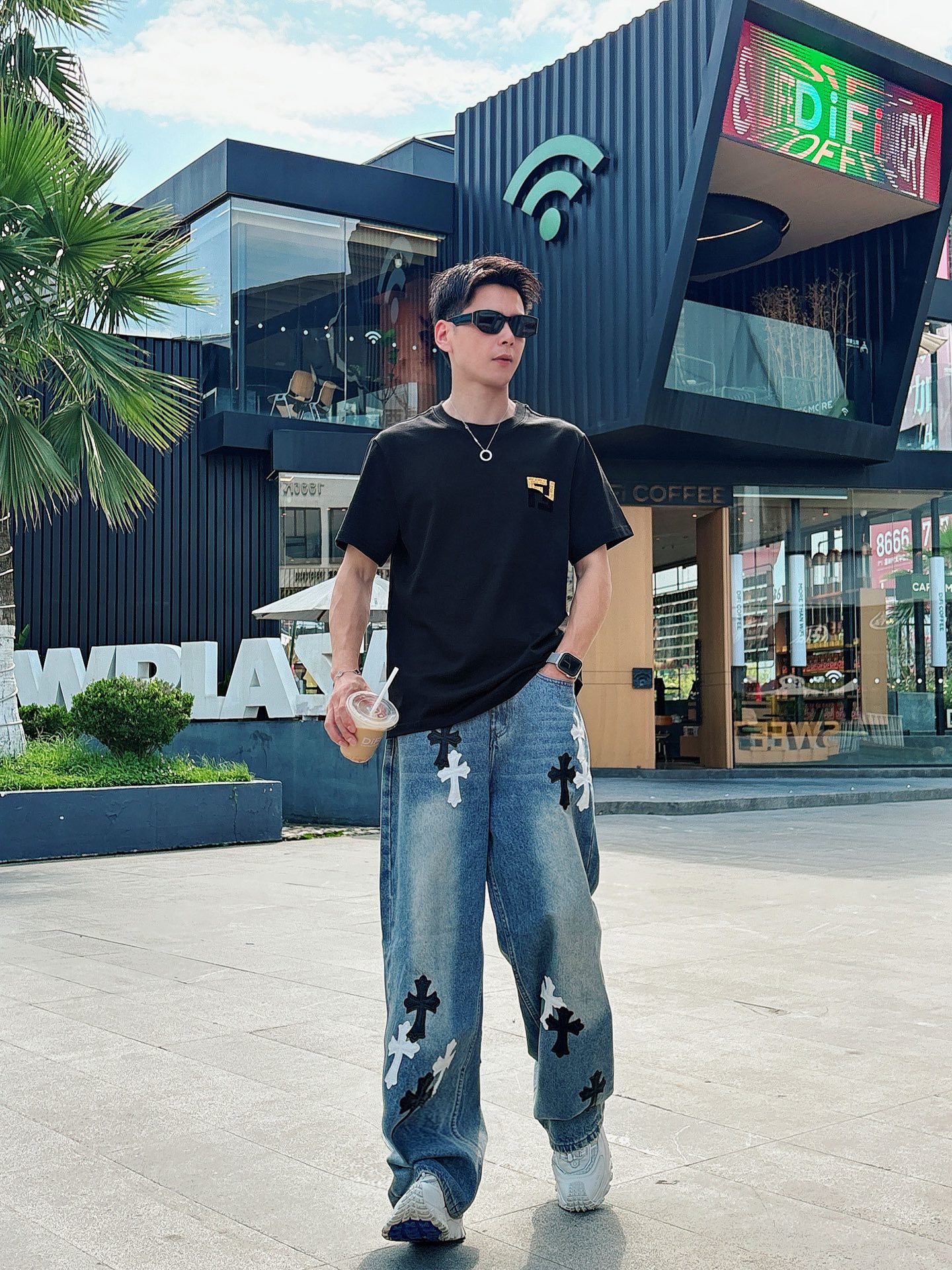 Fendi Male Basic Clothing Black S-m-l-xl