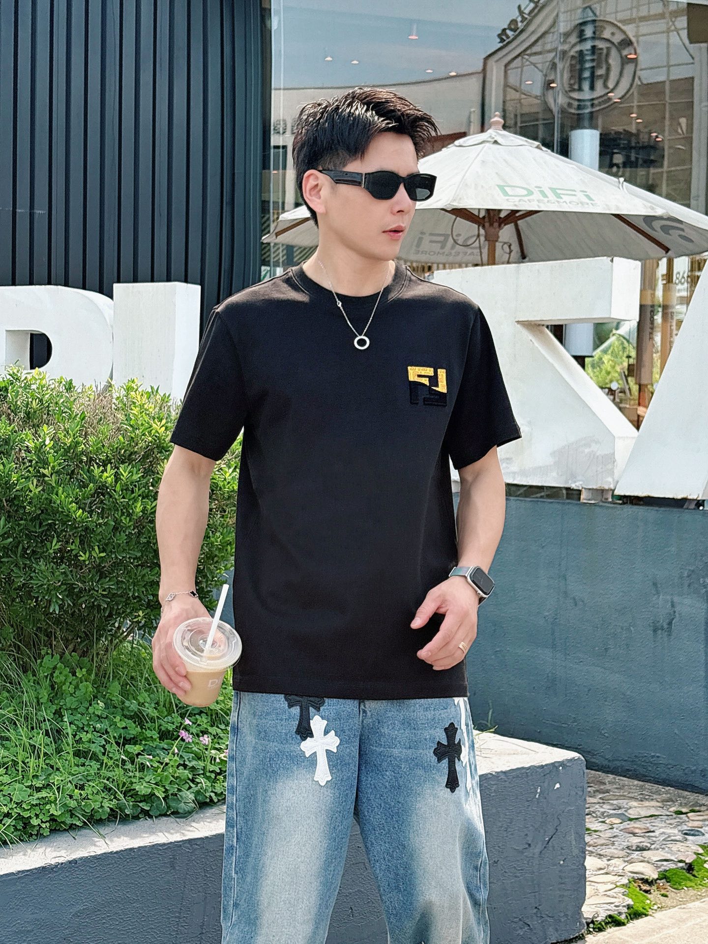 Fendi Male Basic Clothing Black S-m-l-xl