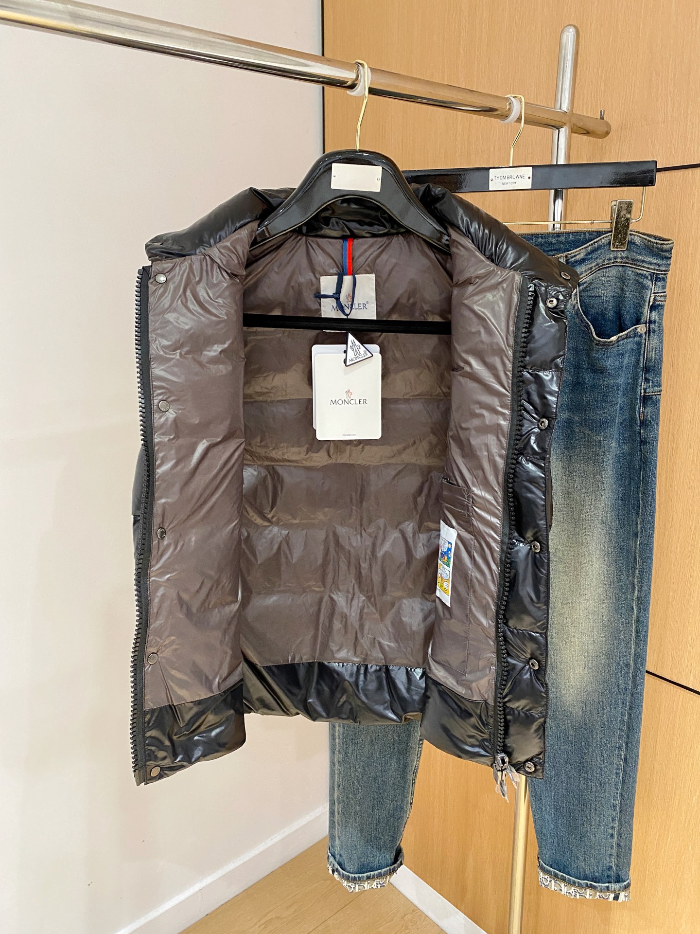 Moncler Vest Goose Down Hooded M-l