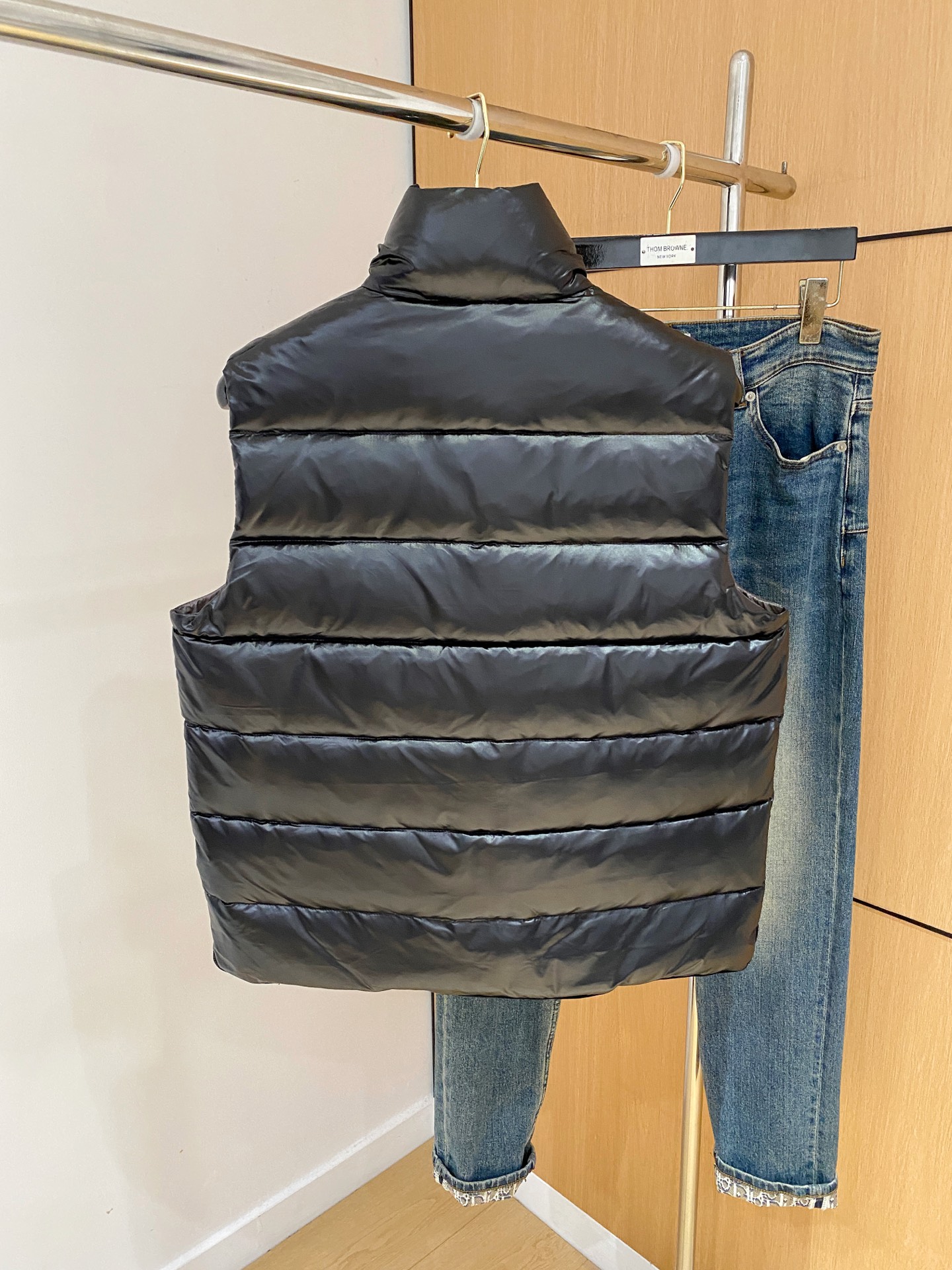 Moncler Vest Goose Down Hooded M-l