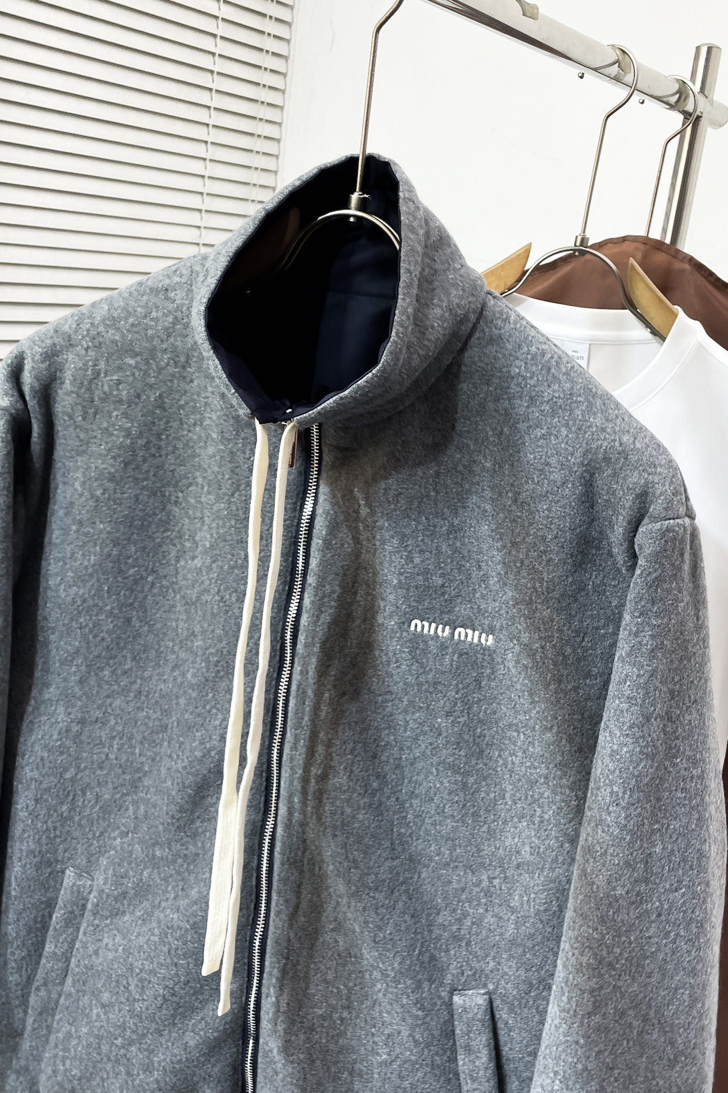 Miu Miu Jacket Cotton Loose Fit S-m
