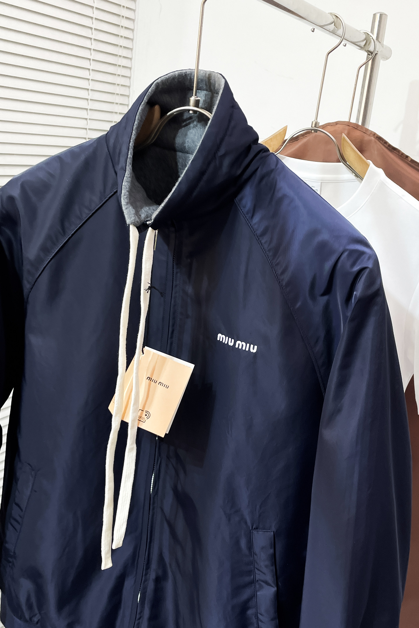Miu Miu Jacket Cotton Loose Fit S-m