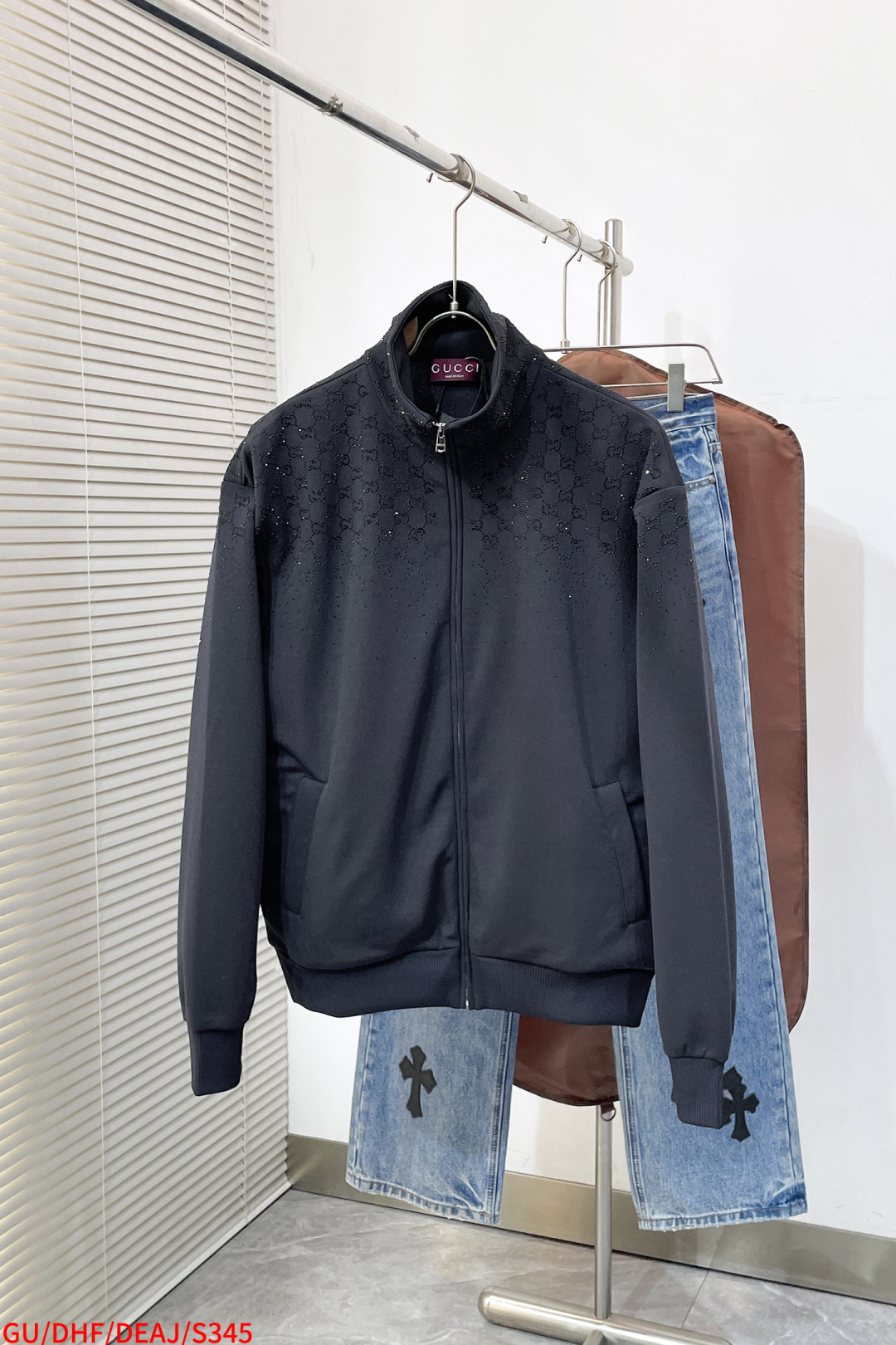Gucci Couple Basic Clothing Cotton Black S-m-l-xl