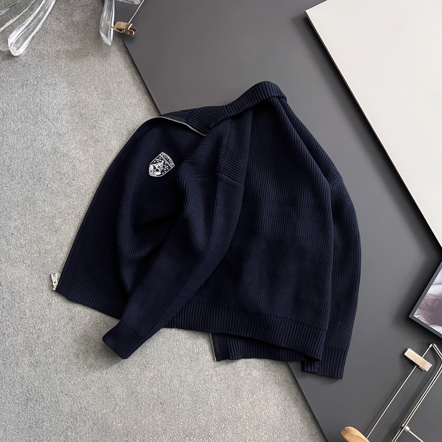 Louis Vuitton Couple Basic Clothing Wool Striped M-xl