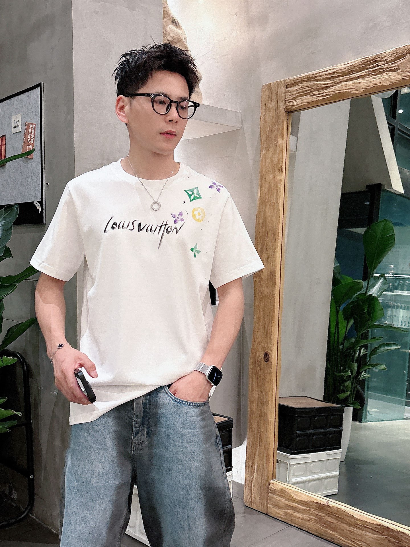 Louis Vuitton Male Basic Clothing Black S-m-l-xl