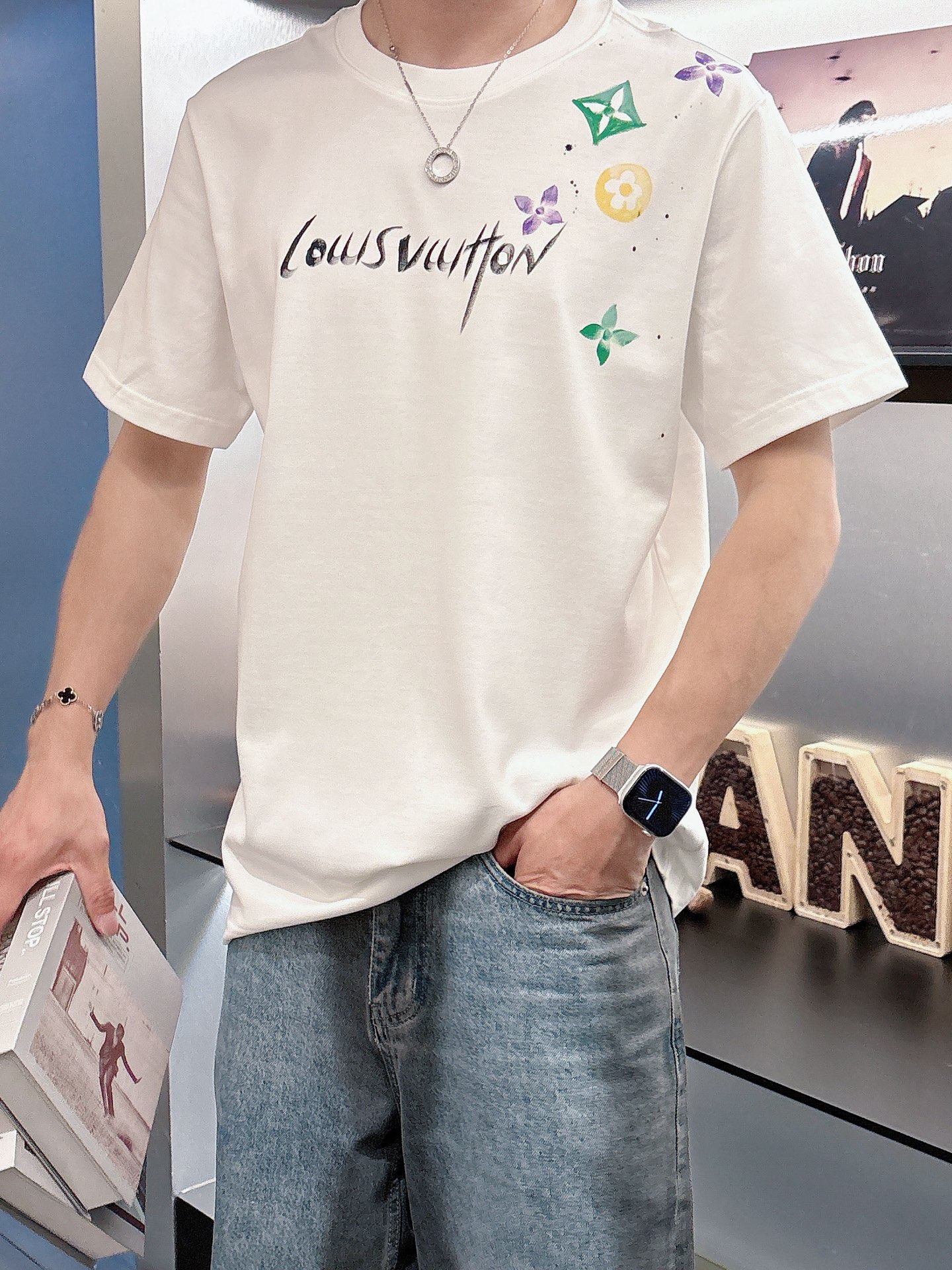 Louis Vuitton Male Basic Clothing Black S-m-l-xl