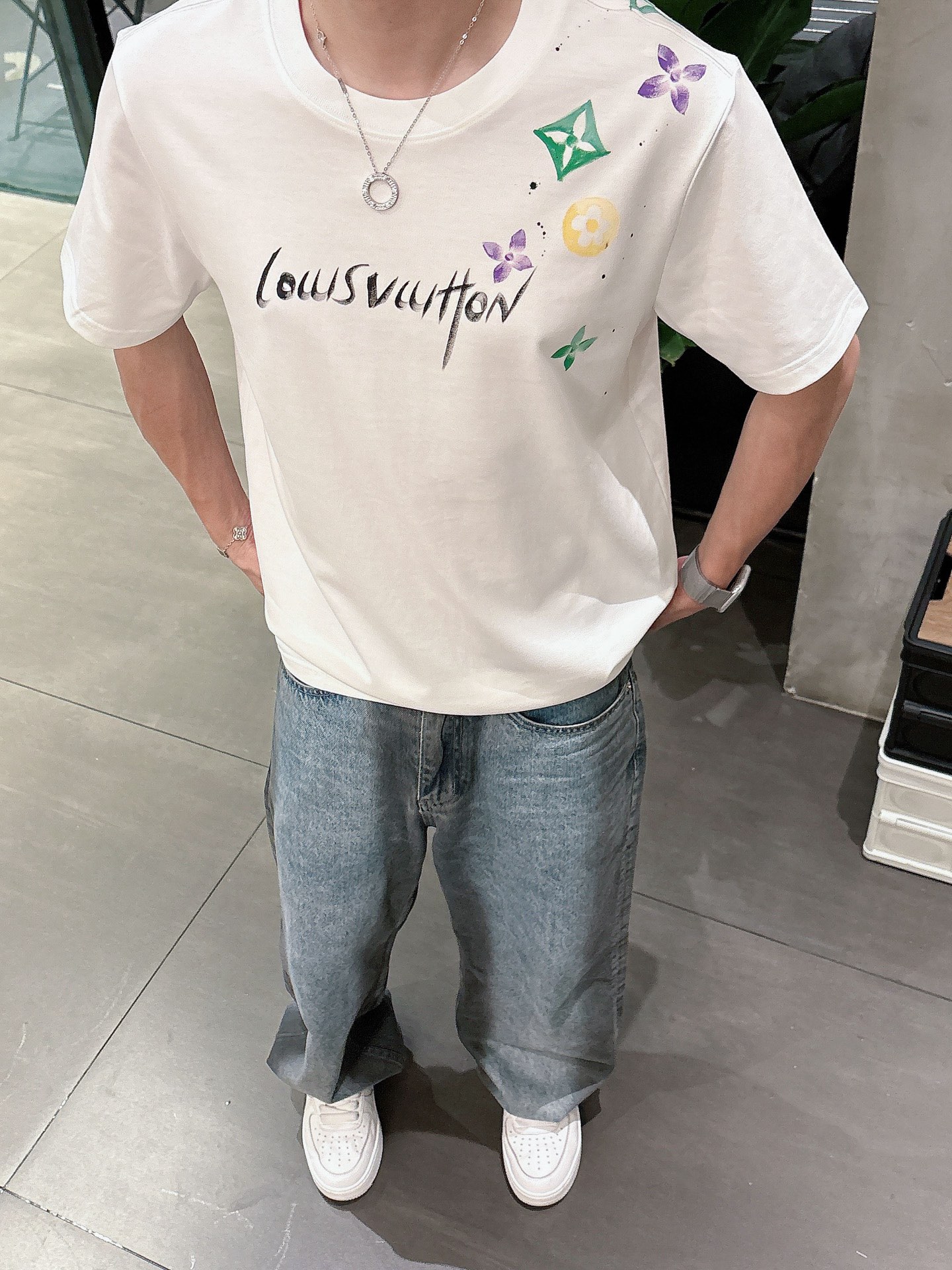 Louis Vuitton Male Basic Clothing Black S-m-l-xl