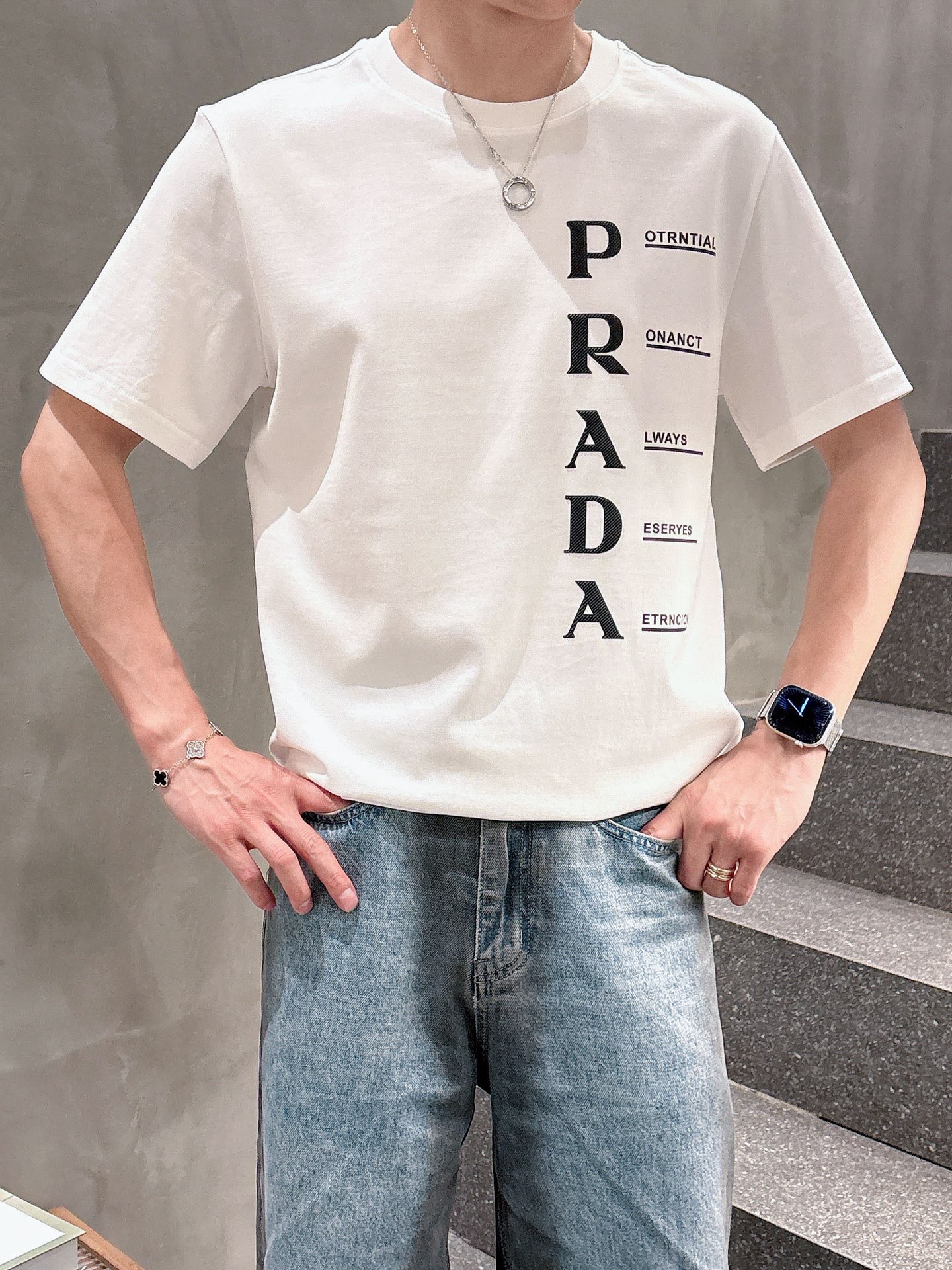 Prada Male Basic Clothing Black S-m-l-xl