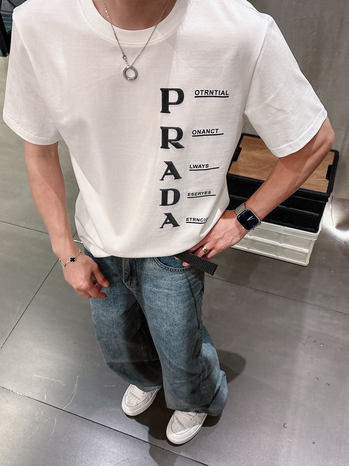 Prada Male Basic Clothing Black S-m-l-xl