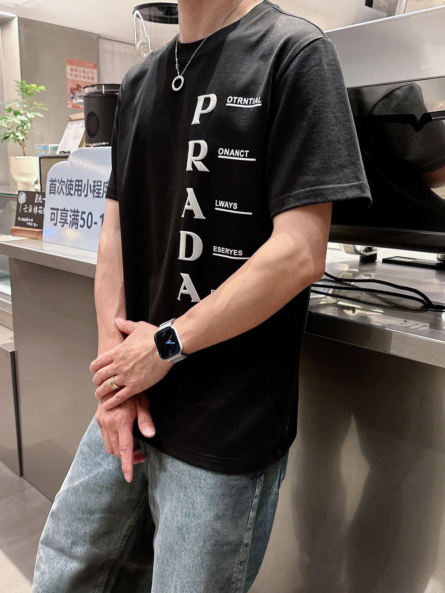 Prada Male Basic Clothing Black S-m-l-xl