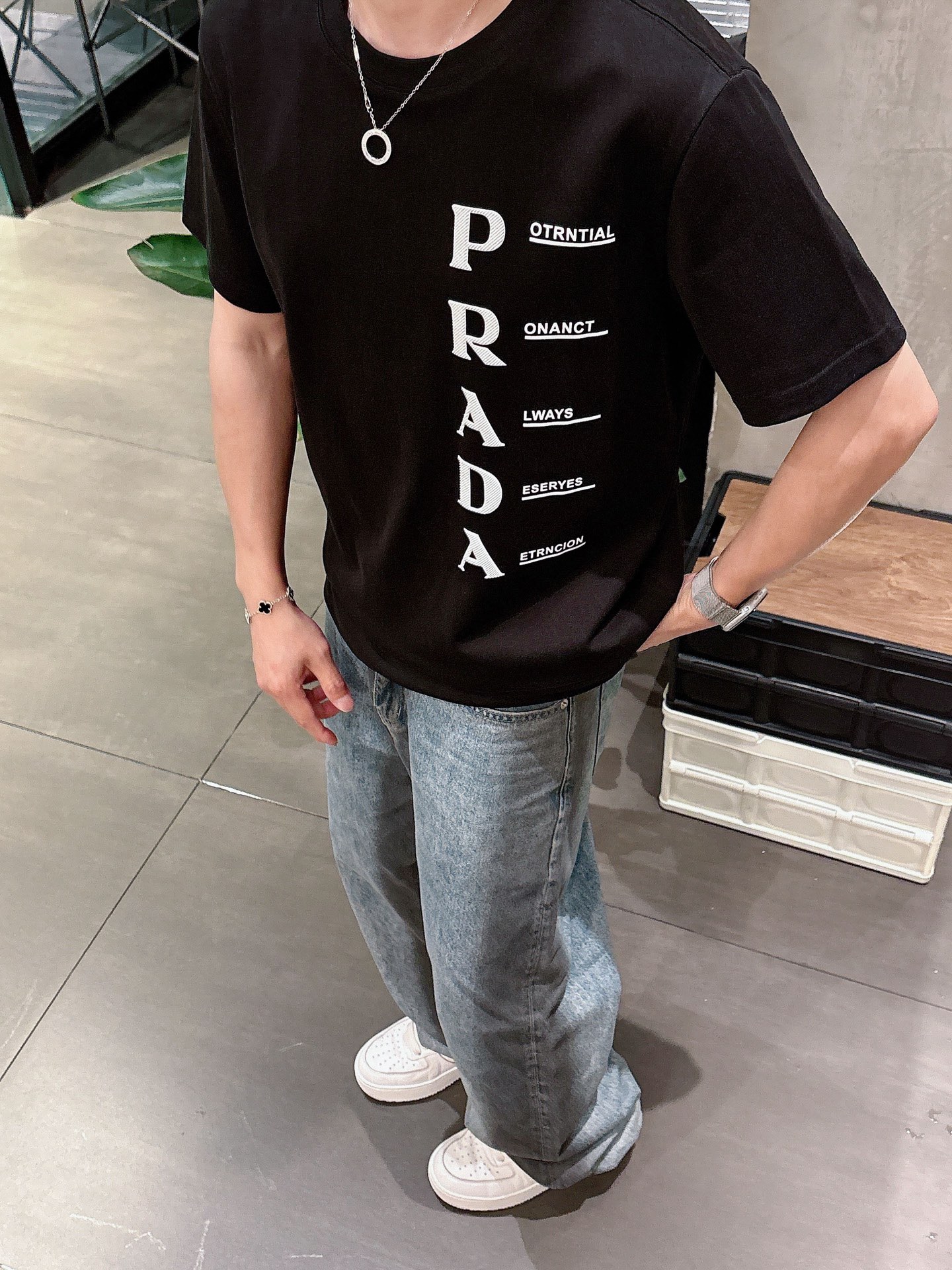 Prada Male Basic Clothing Black S-m-l-xl