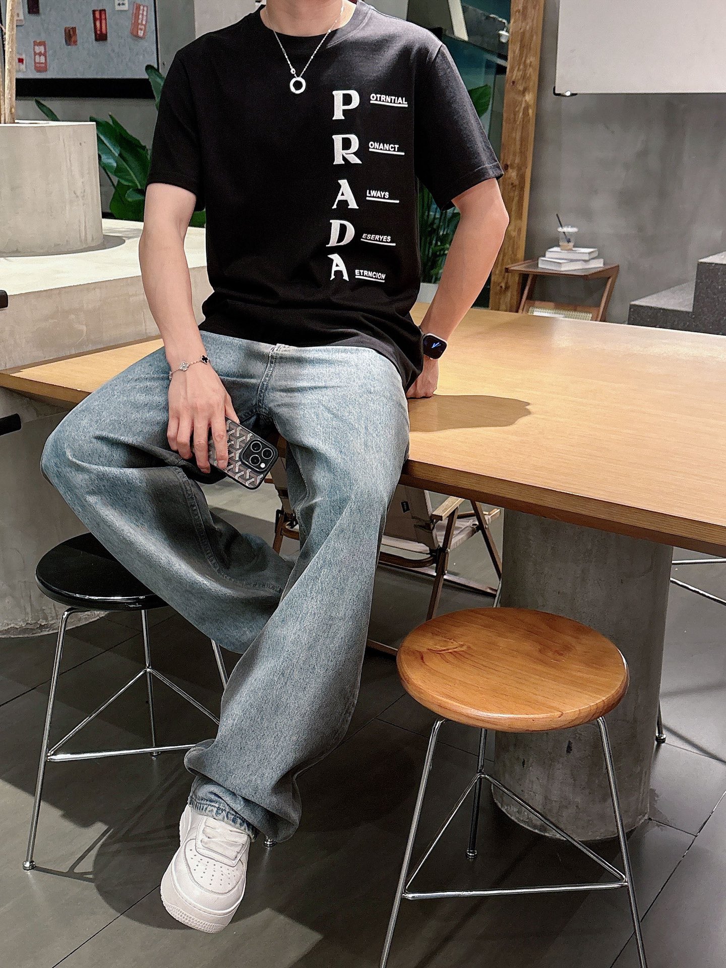 Prada Male Basic Clothing Black S-m-l-xl