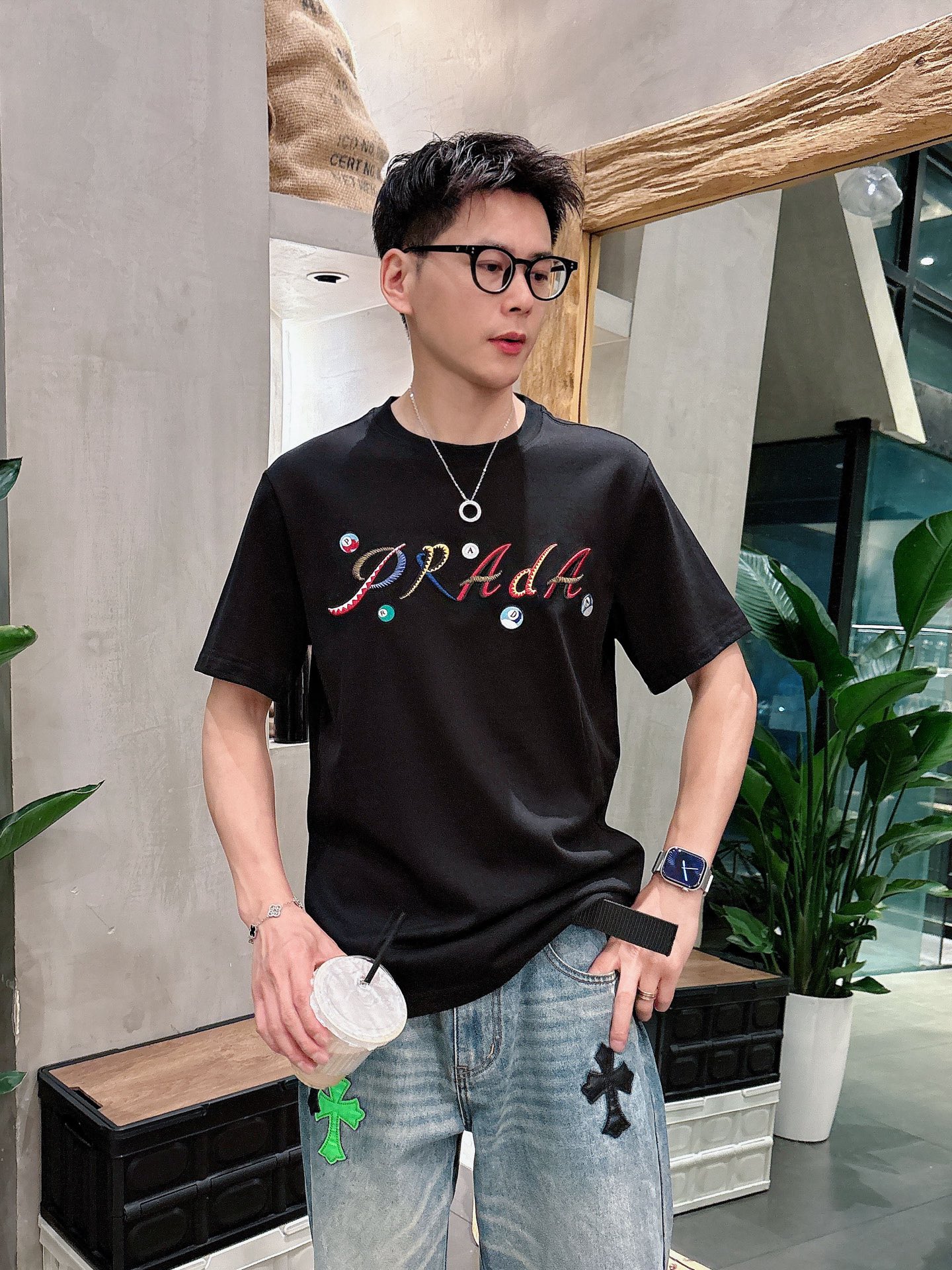 Prada Male Basic Clothing Black S-m-l-xl