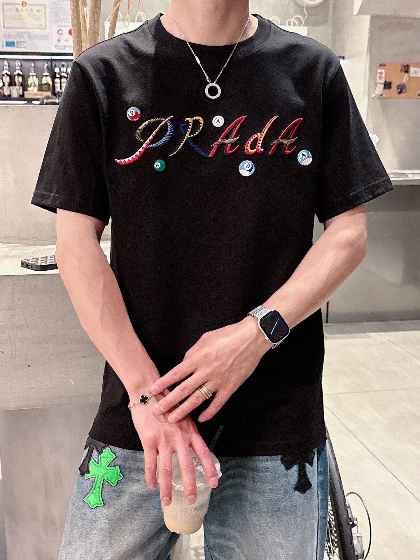 Prada Male Basic Clothing Black S-m-l-xl