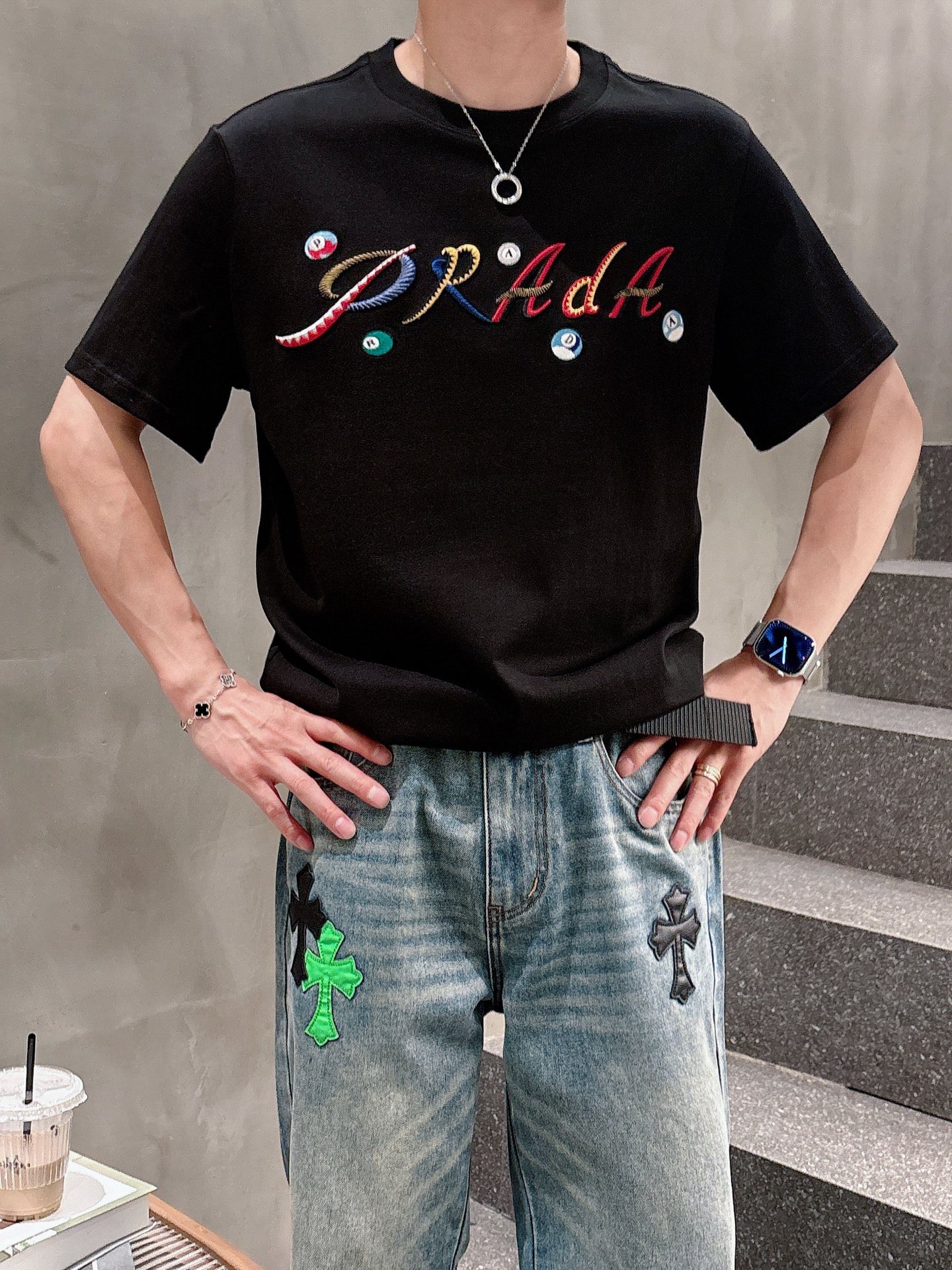 Prada Male Basic Clothing Black S-m-l-xl