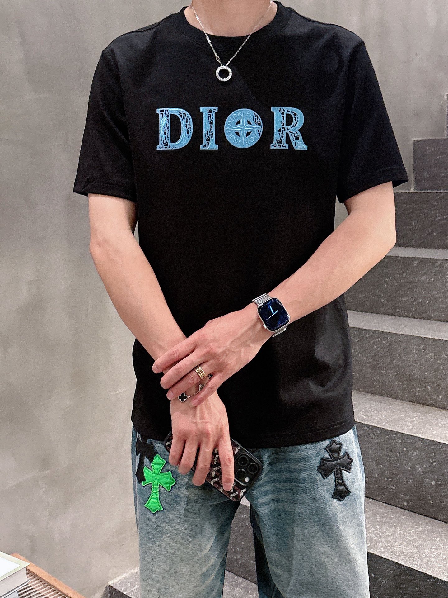 Dior Male Basic Clothing Black S-m-l-xl