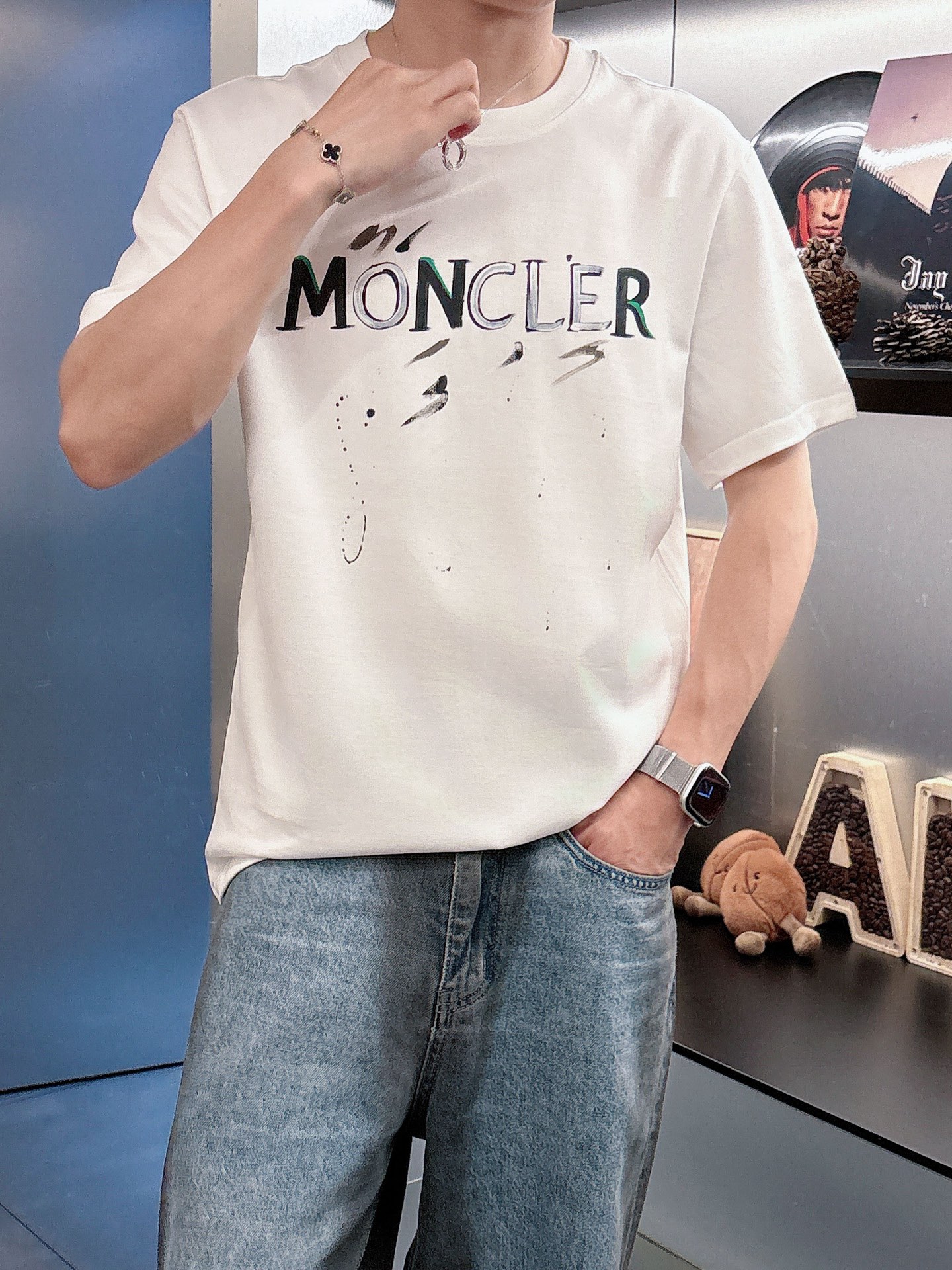 Moncler Male Basic Clothing Black S-m-l-xl