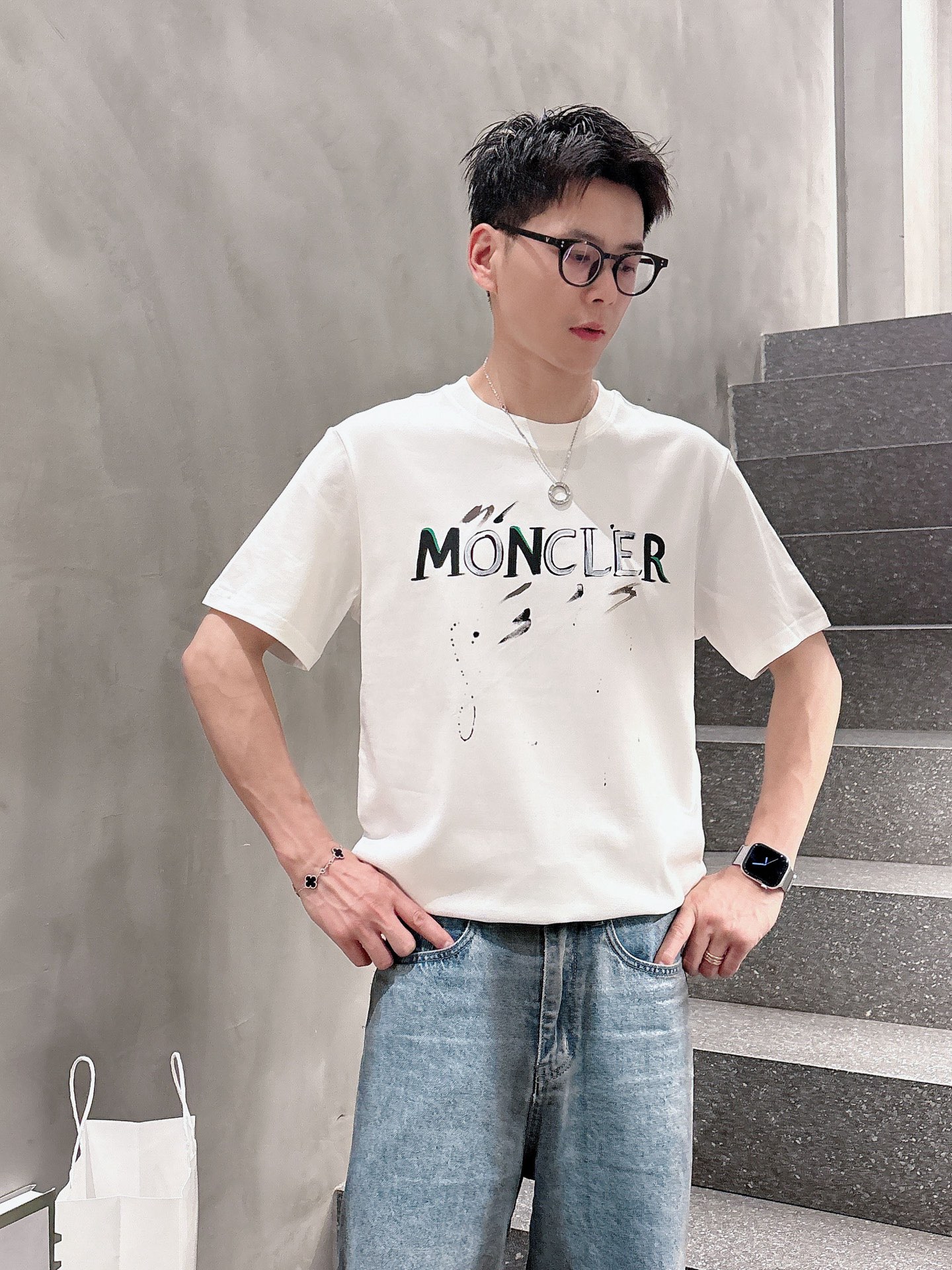Moncler Male Basic Clothing Black S-m-l-xl