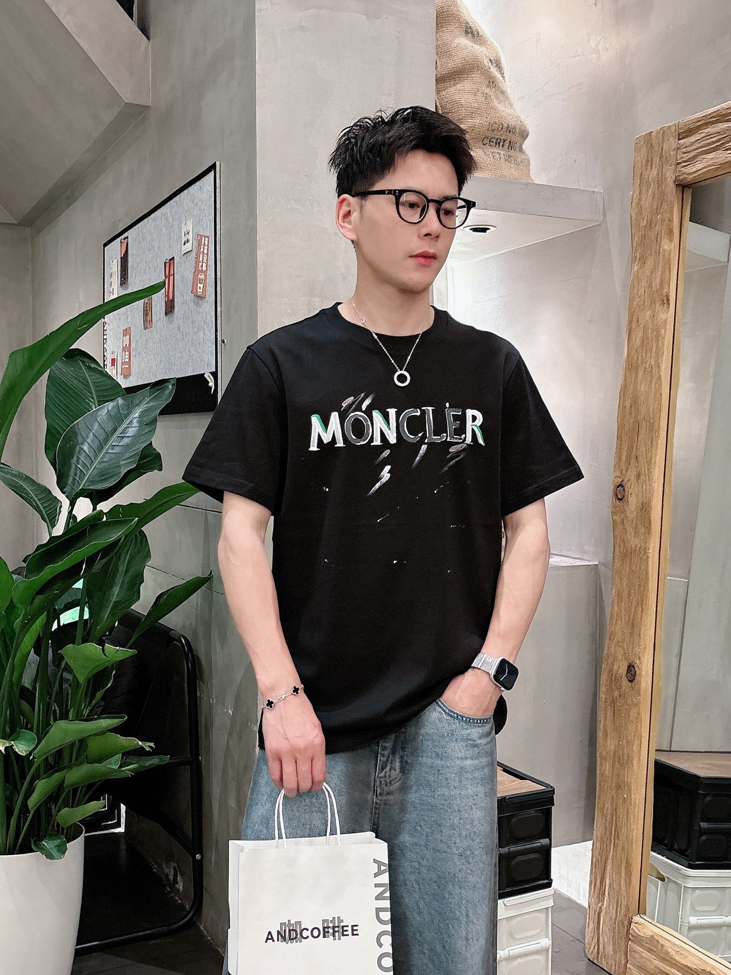 Moncler Male Basic Clothing Black S-m-l-xl